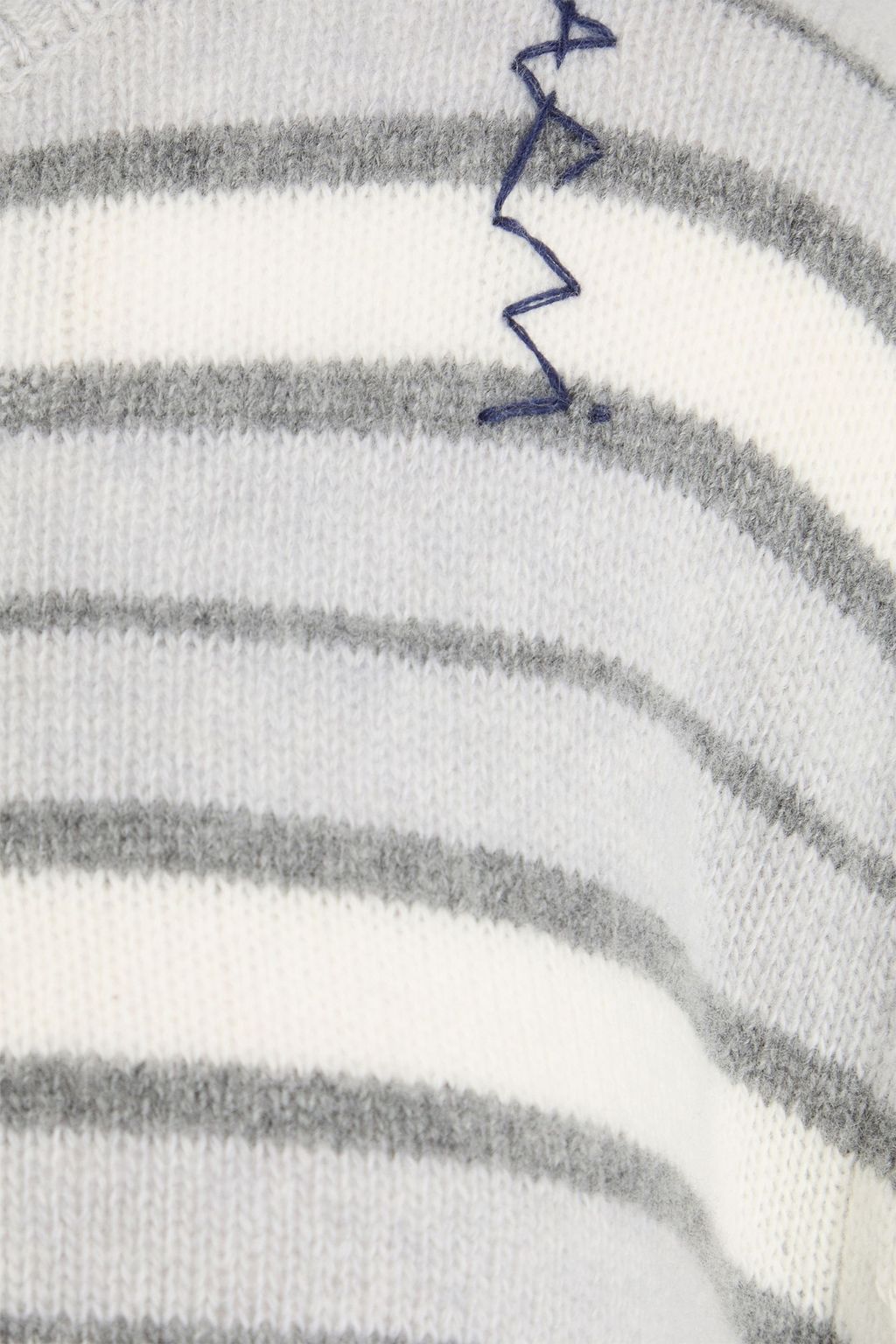 MARNI Open-back striped wool and cashmere-blend sweater