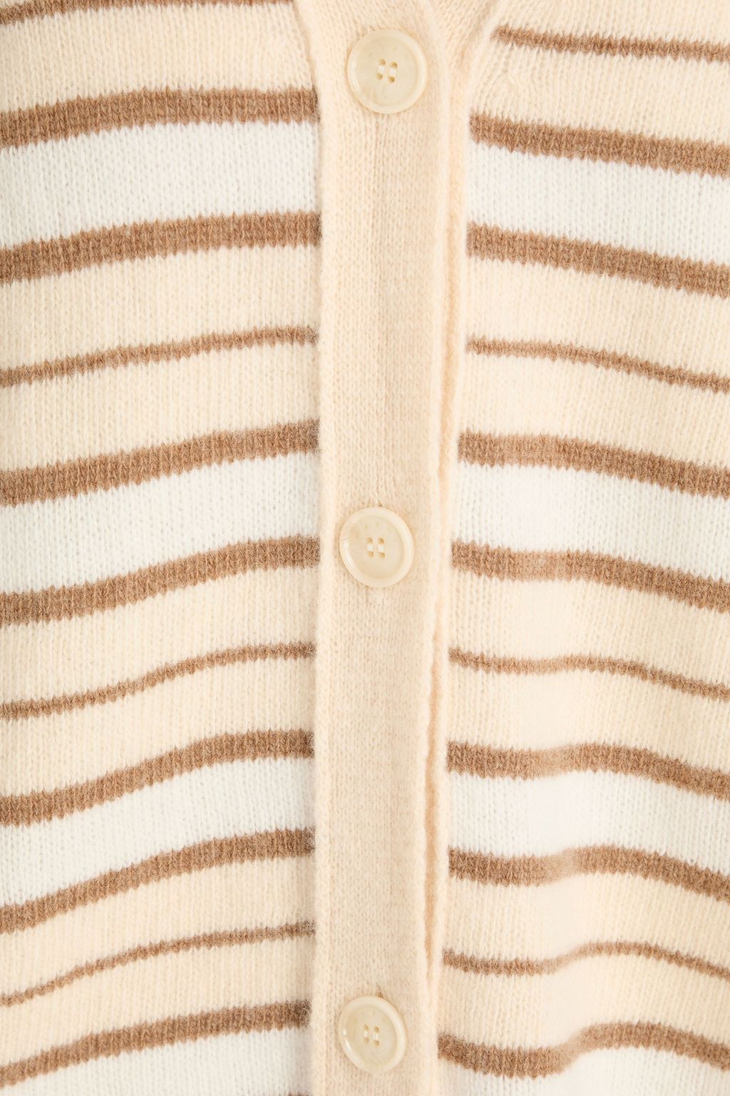 MARNI Striped wool and cashmere-blend cardigan