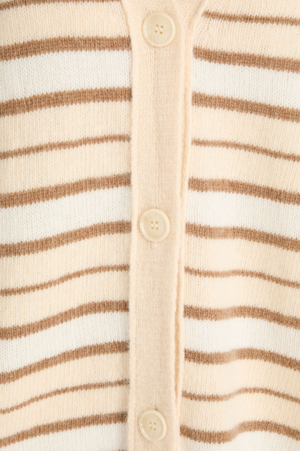 Marni Striped Wool And Cashmere-blend Cardigan In White
