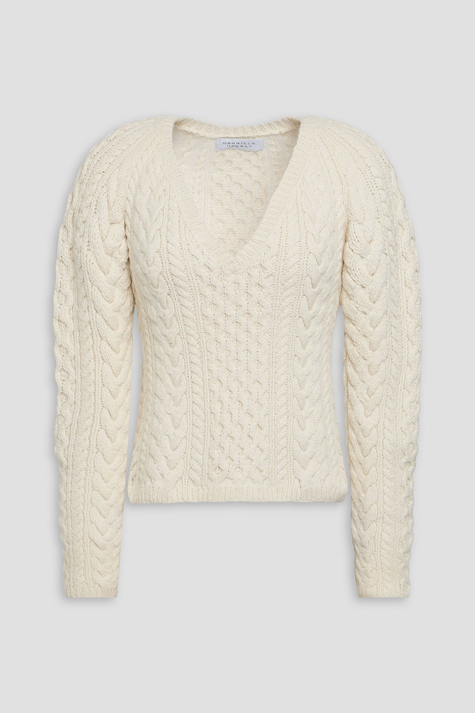 Gabriela Hearst Arwell Cable-knit Cashmere Sweater In White