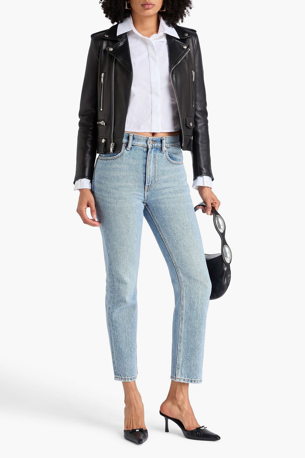 ALEXANDER WANG High-rise straight-leg jeans