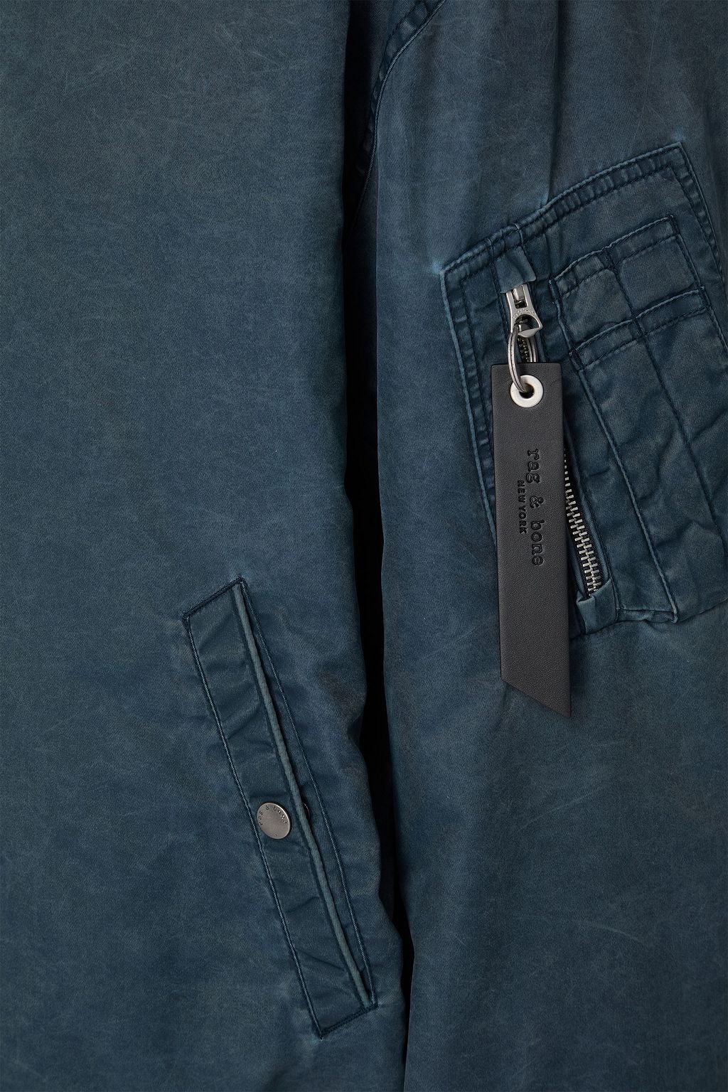 RAG & BONE Manston acid-wash twill bomber jacket
