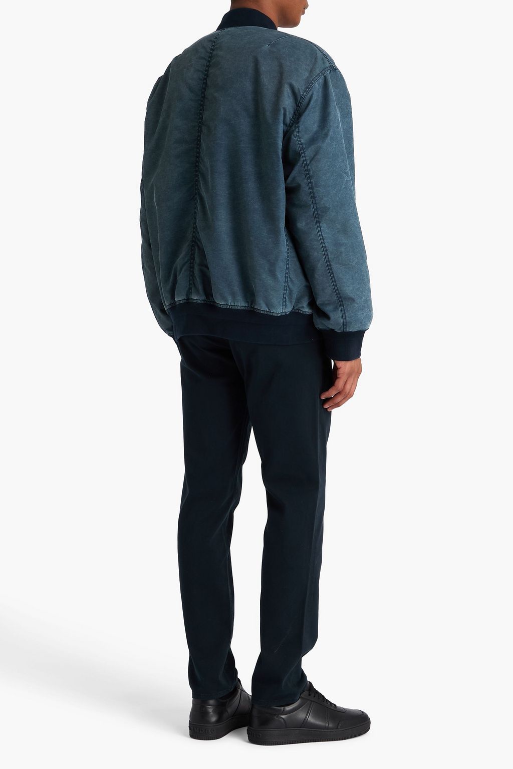 RAG & BONE Manston acid-wash twill bomber jacket