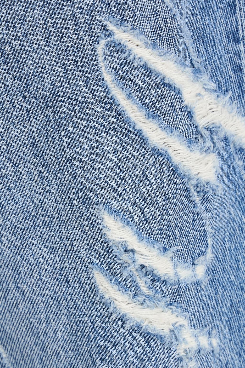 ALEXANDER WANG Distressed high-rise tapered jeans