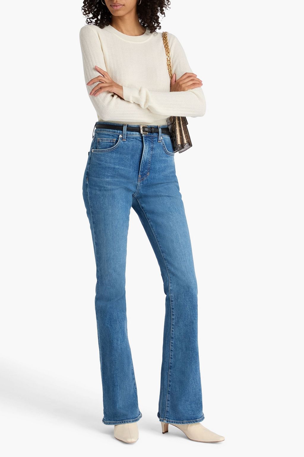 VERONICA BEARD Beverly high-rise flared jeans