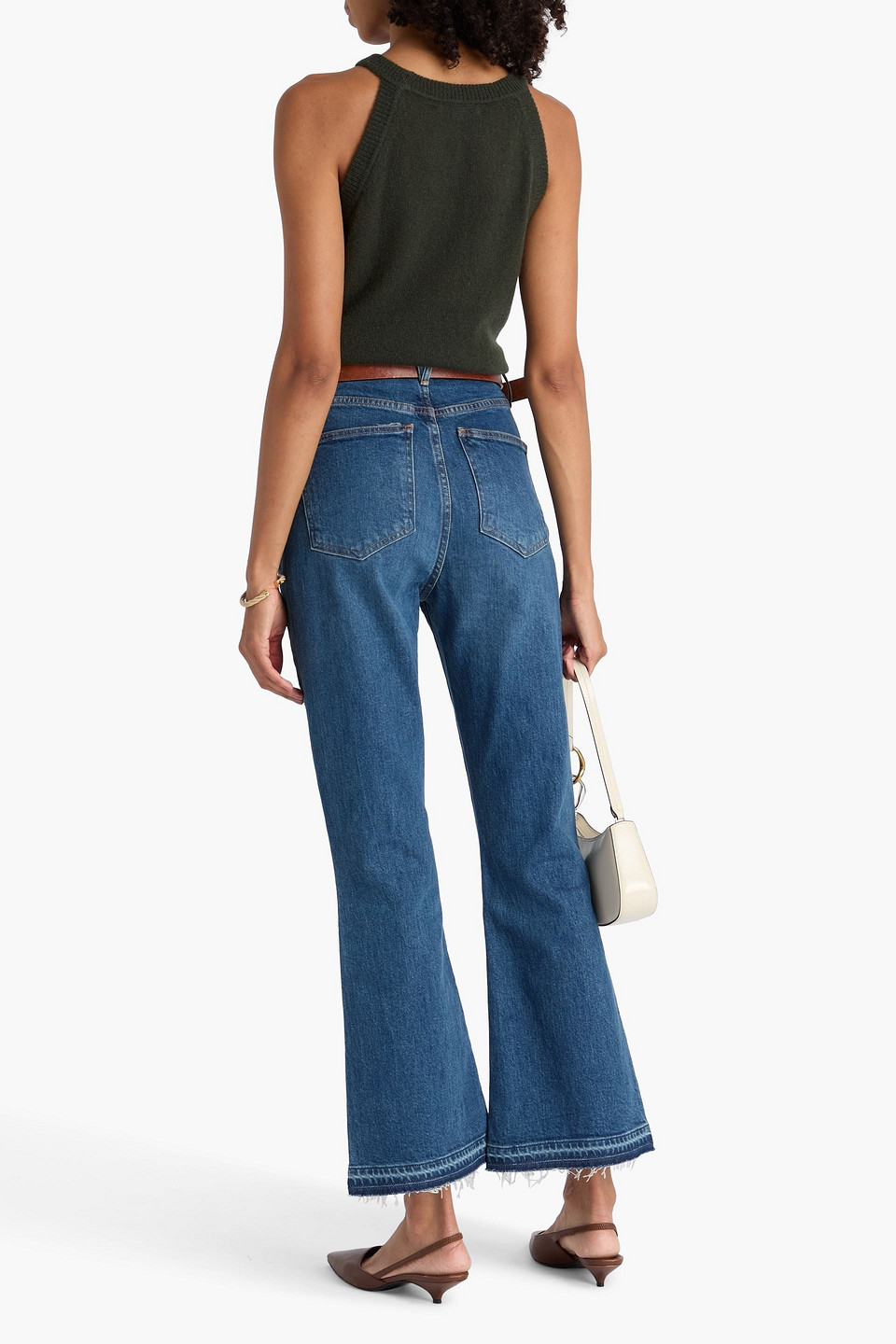  Veronica Beard - Hoch Sitzende Schlagjeans „carson“ - Blau - 28 