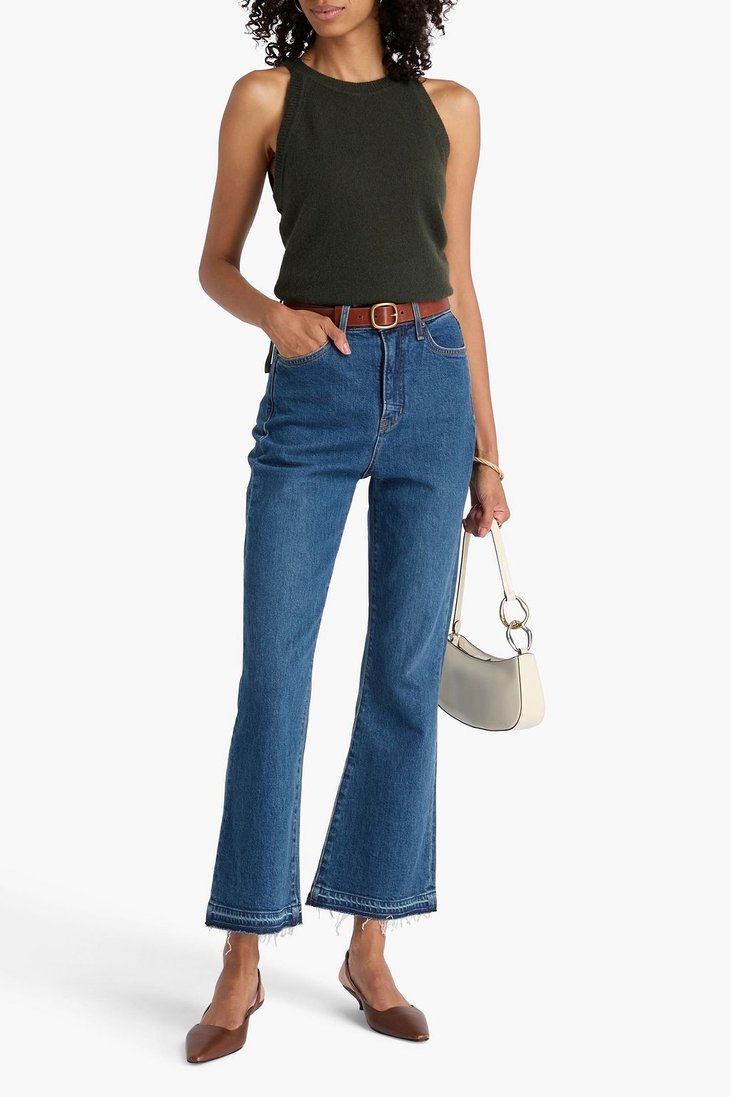 VERONICA BEARD Carson high-rise flared jeans