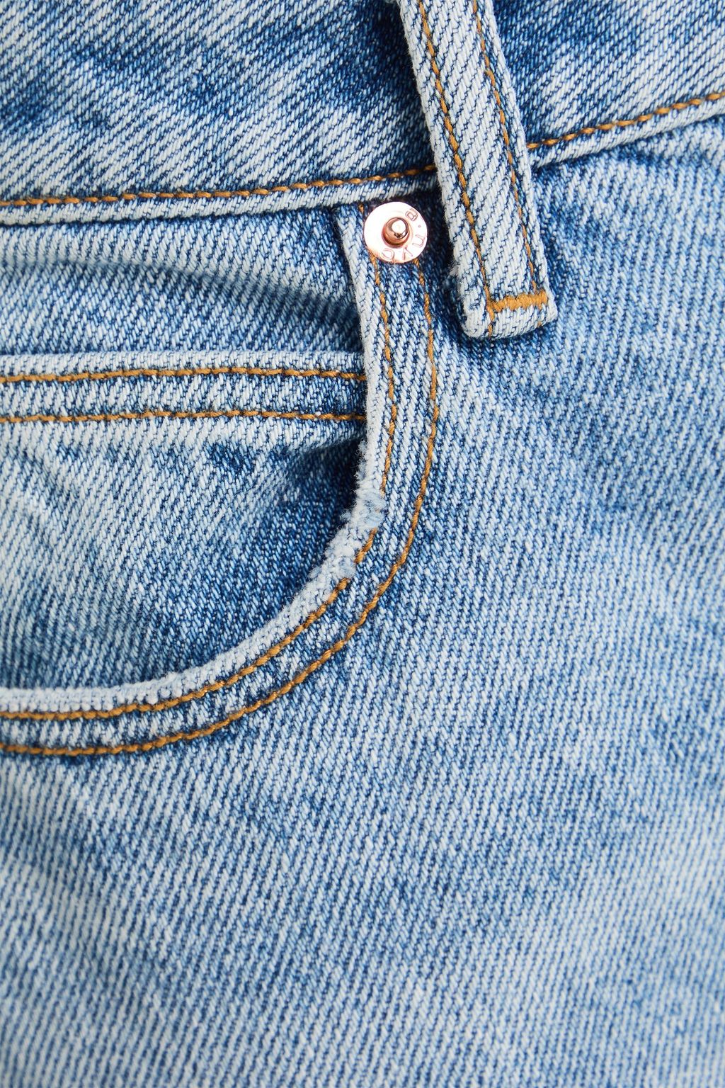 ALEXANDER WANG Fly high-rise slim-leg jeans