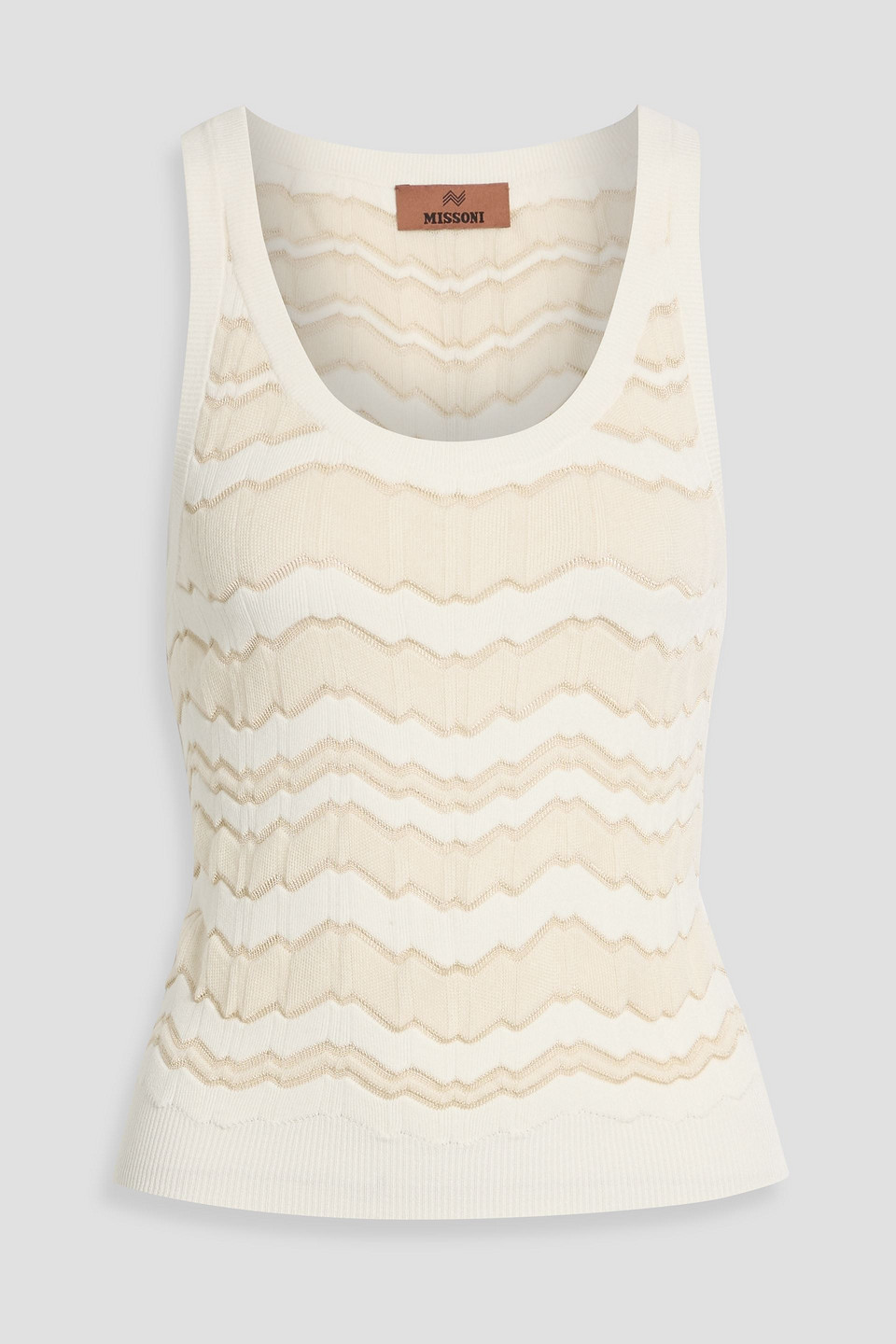 Missoni Jacquard-knit Tank In Gray