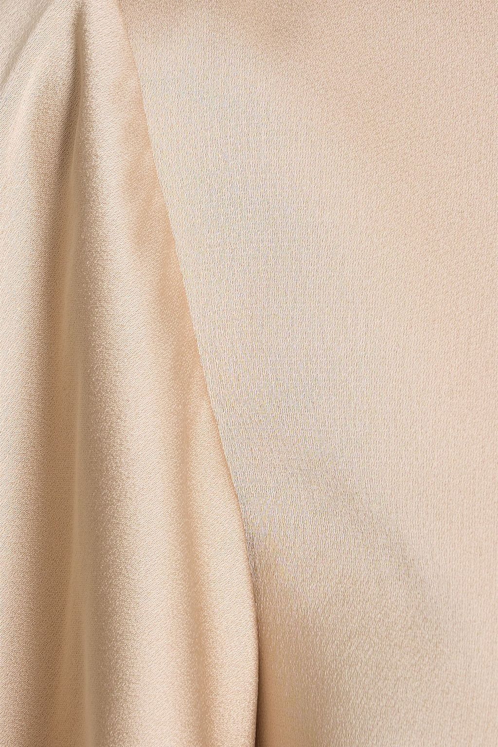 MIKAEL AGHAL Cape-effect satin dress