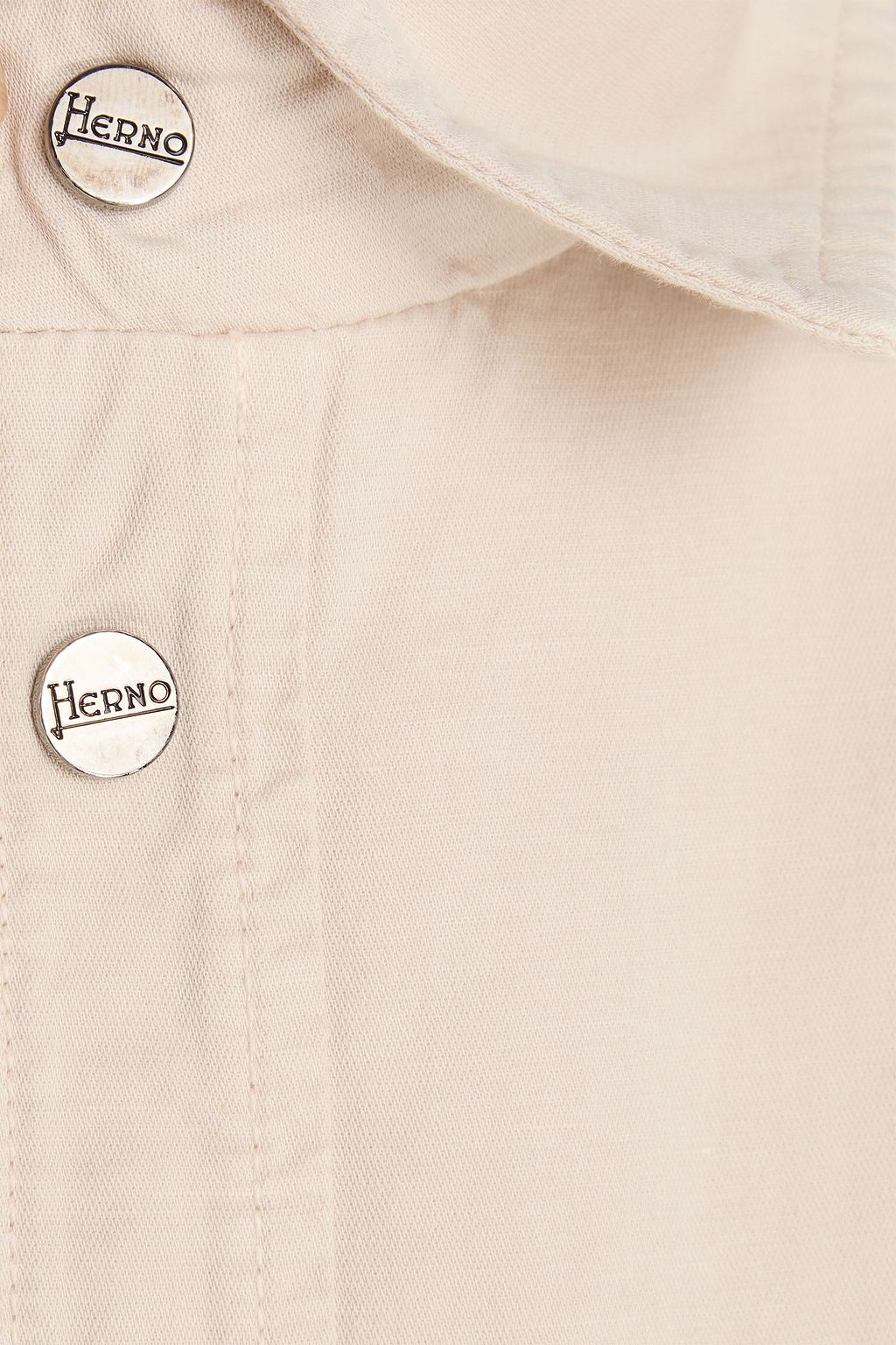 HERNO Cotton and linen-blend overshirt