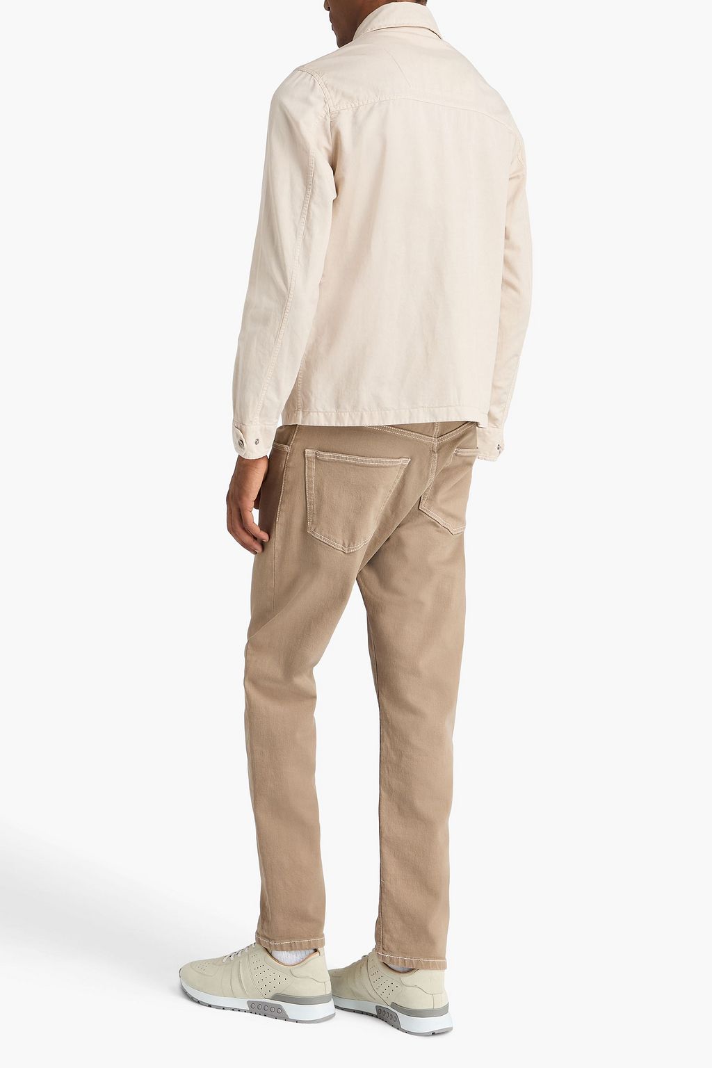 HERNO Cotton and linen-blend overshirt