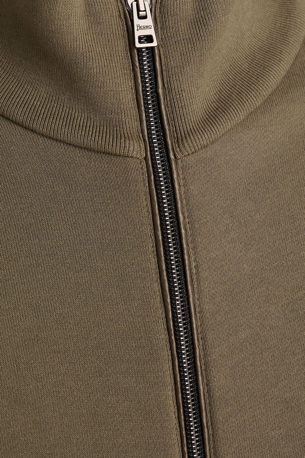 HERNO French cotton-terry sweatshirt