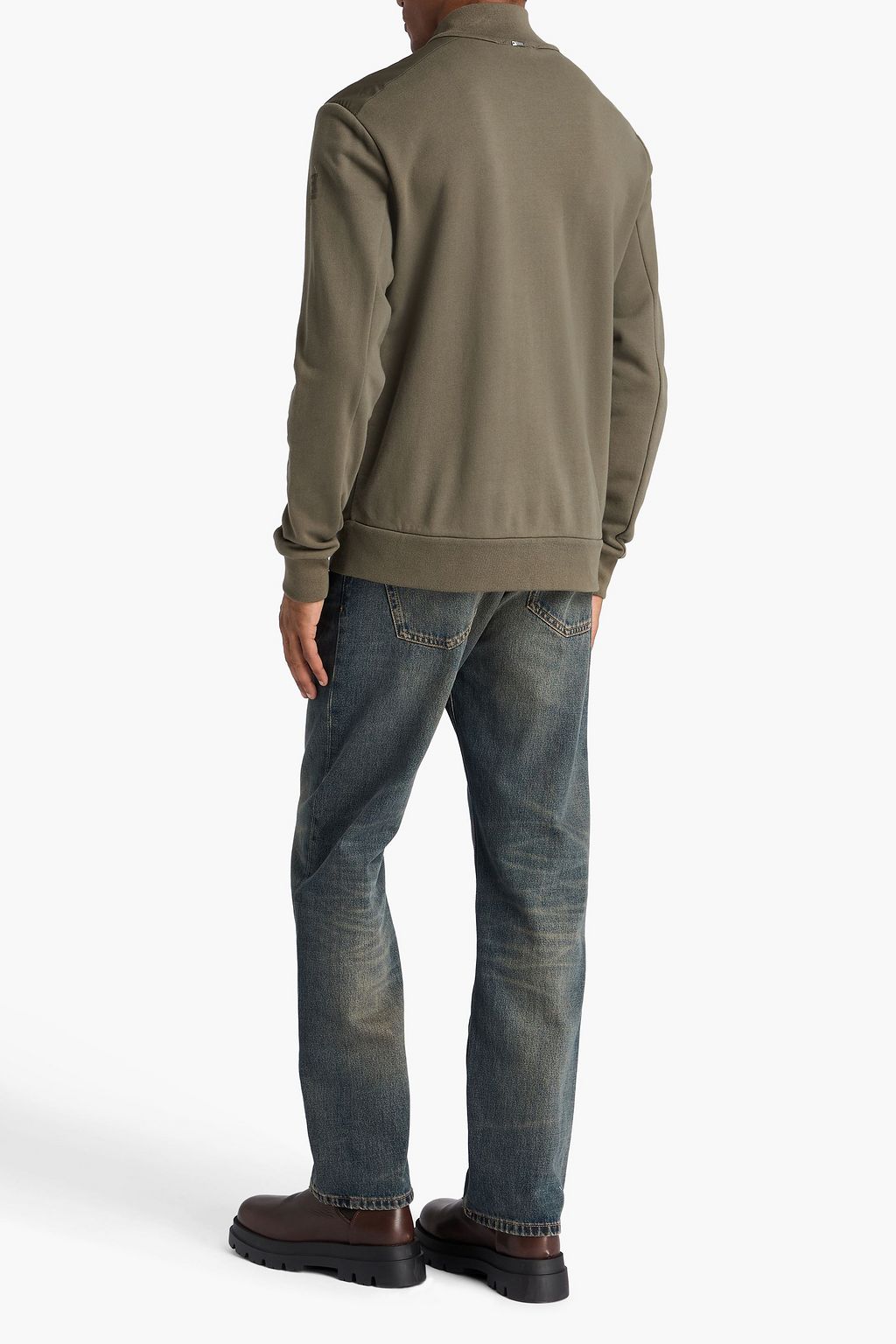 HERNO French cotton-terry sweatshirt