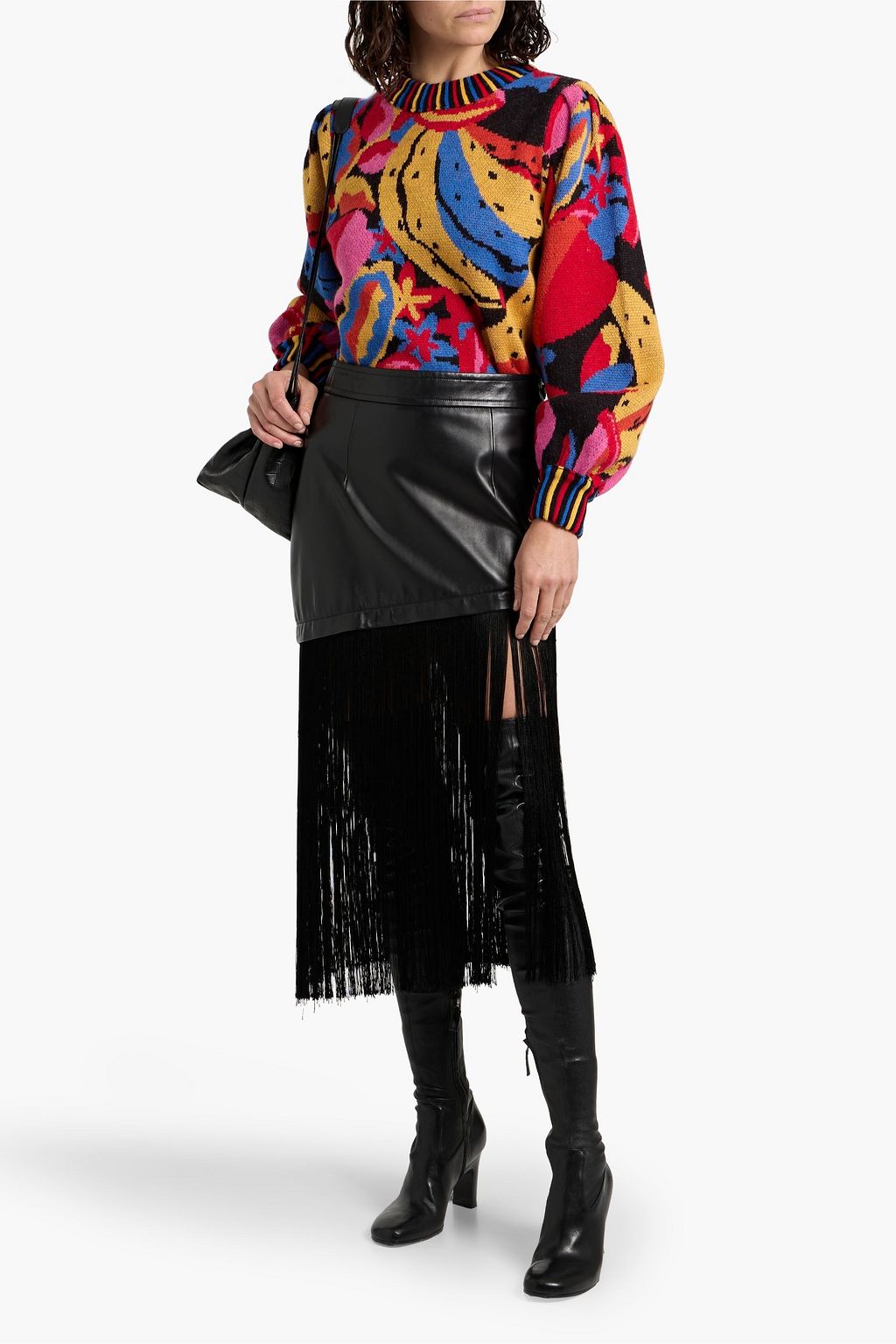 FARM RIO Intarsia wool sweater