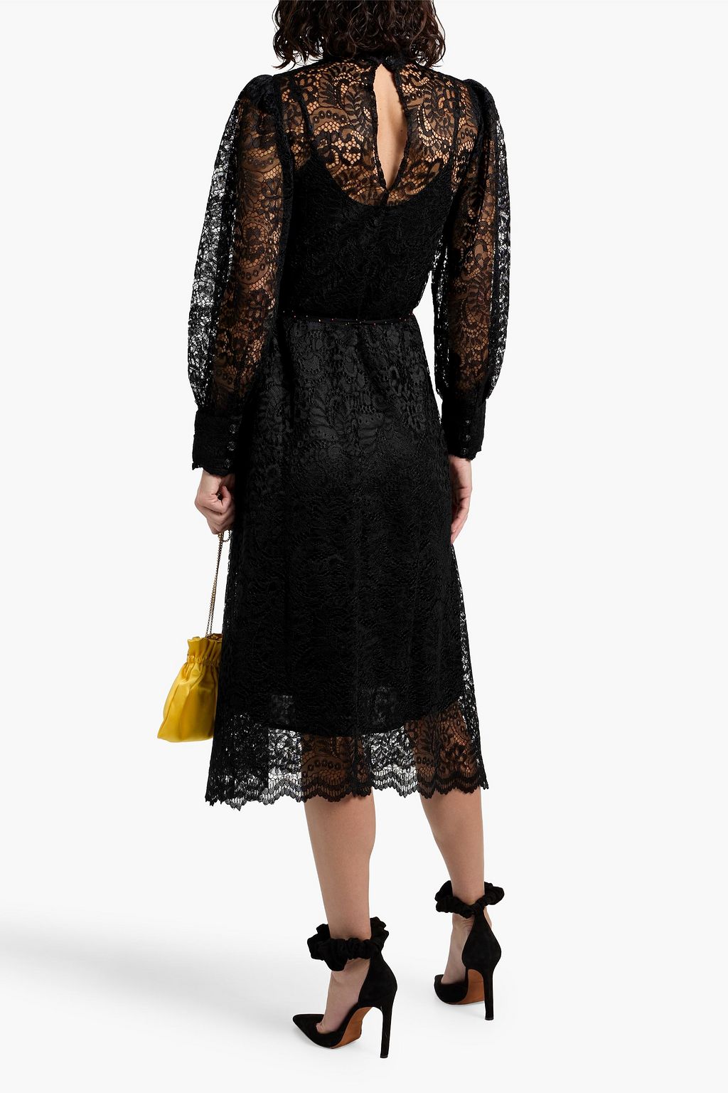 FARM RIO Corded lace midi dress
