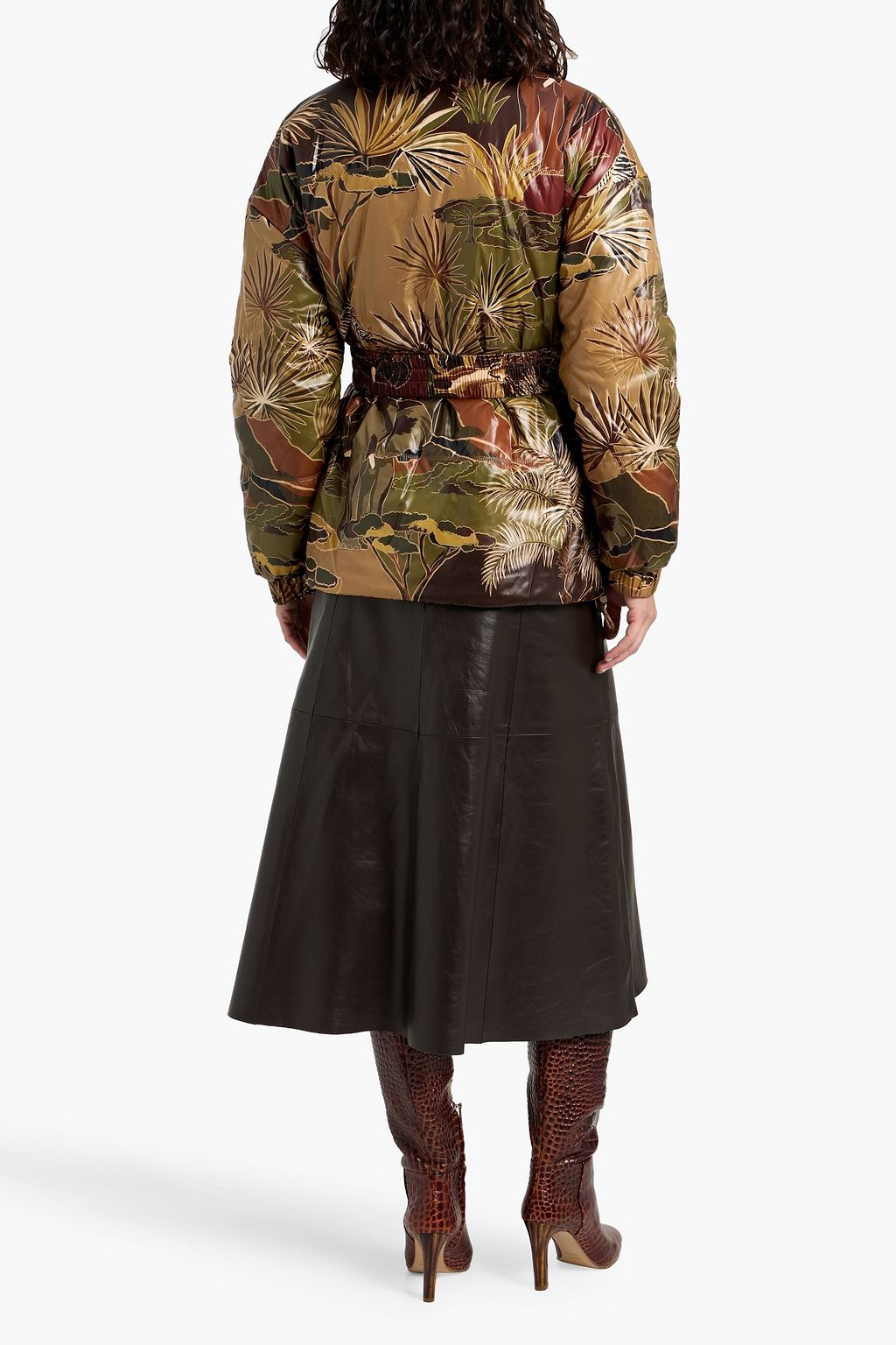 FARM RIO Reversible printed quilted shell jacket