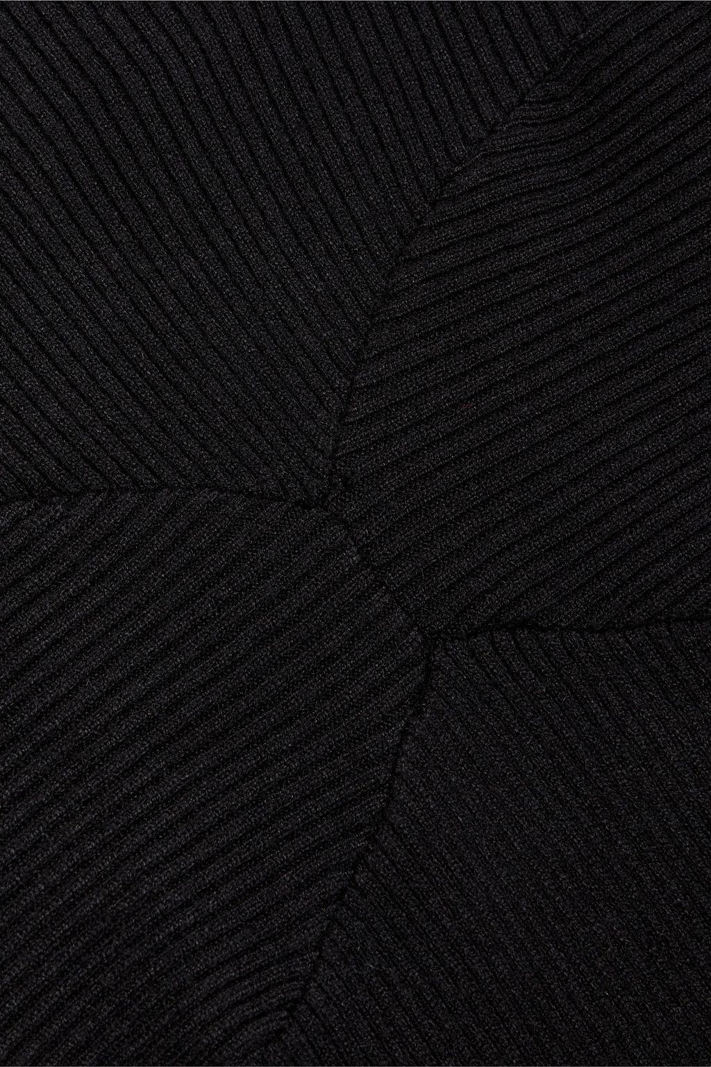 FARM RIO Twisted cutout ribbed-knit bodysuit
