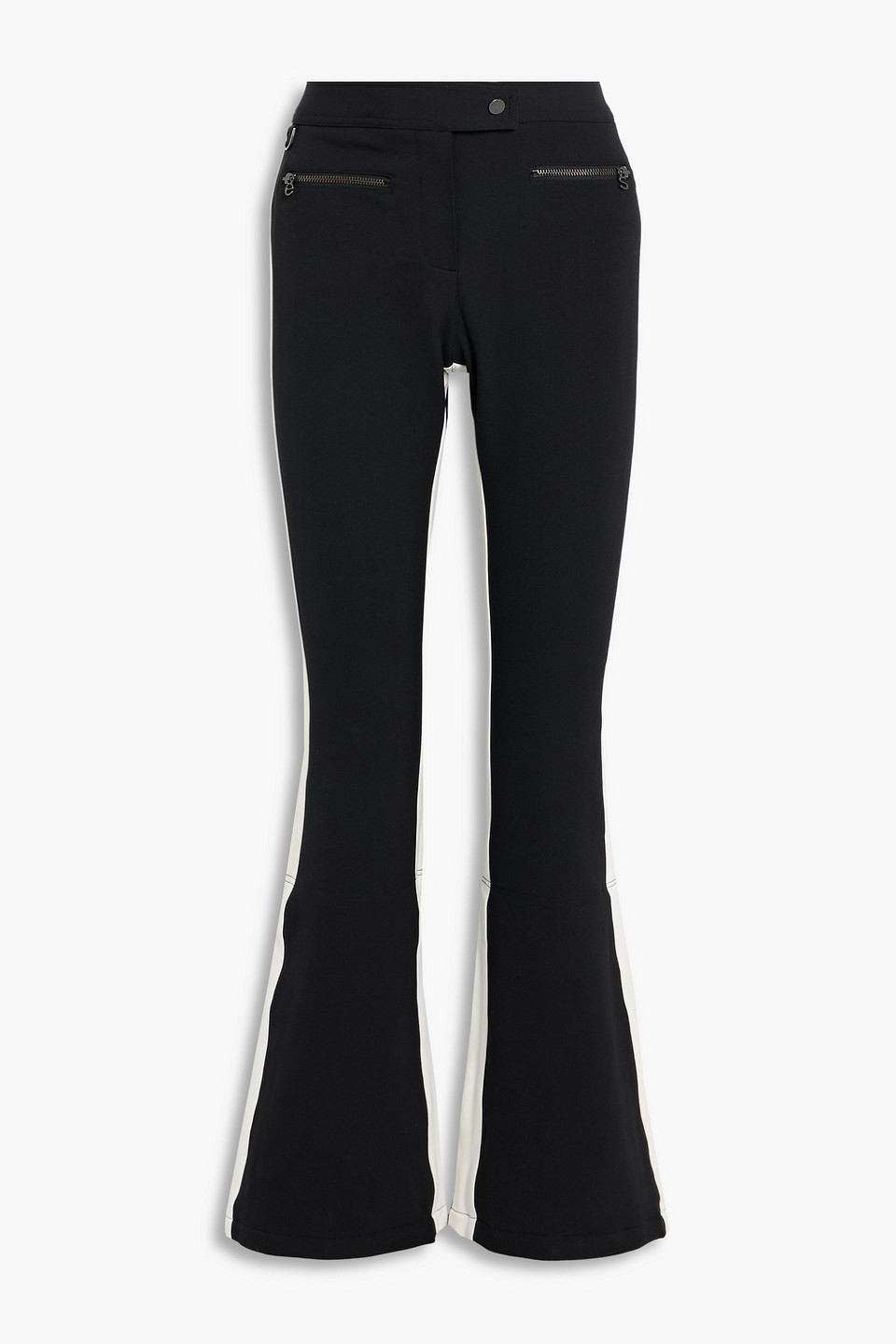 Erin Snow Phia Color-block Flared Ski Pants In Black