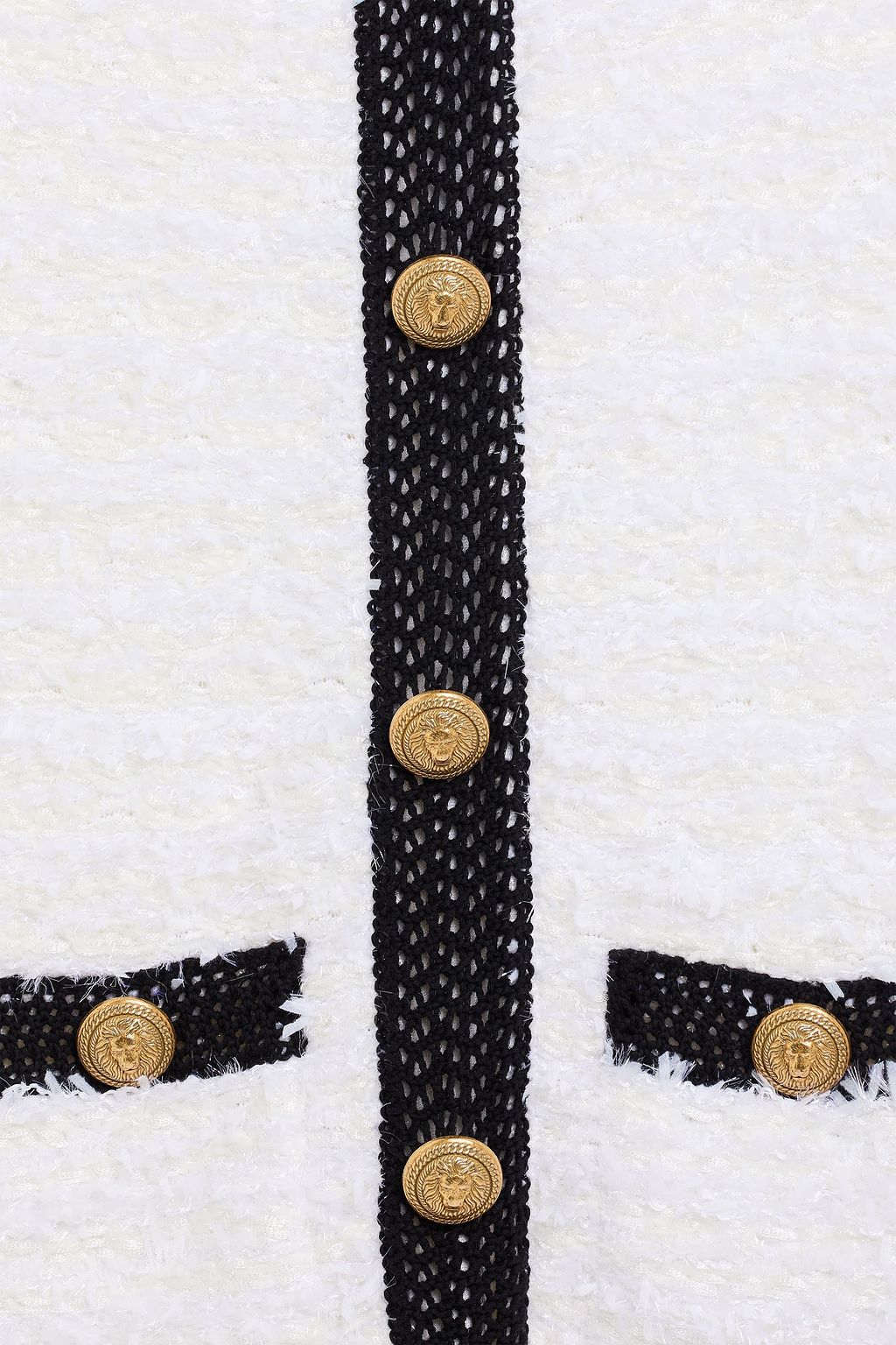 BALMAIN Minikleid aus Tweed mit Verzierung