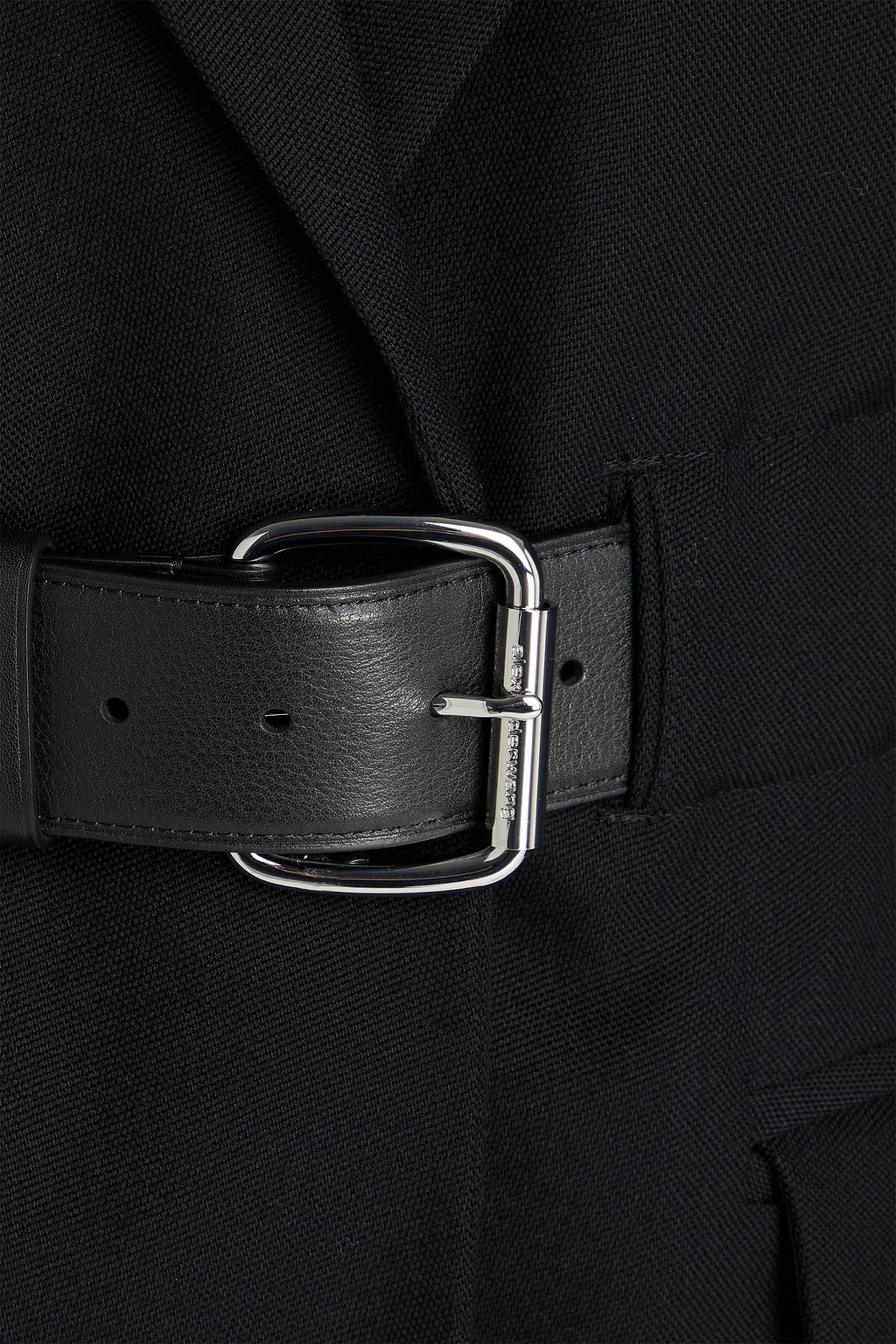 ALEXANDER WANG Belted grain de poudre wool blazer