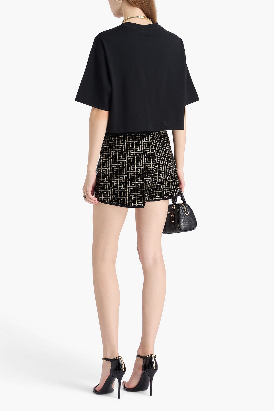 Balmain - Cotton-blend Shorts - Metallic - Xxs 