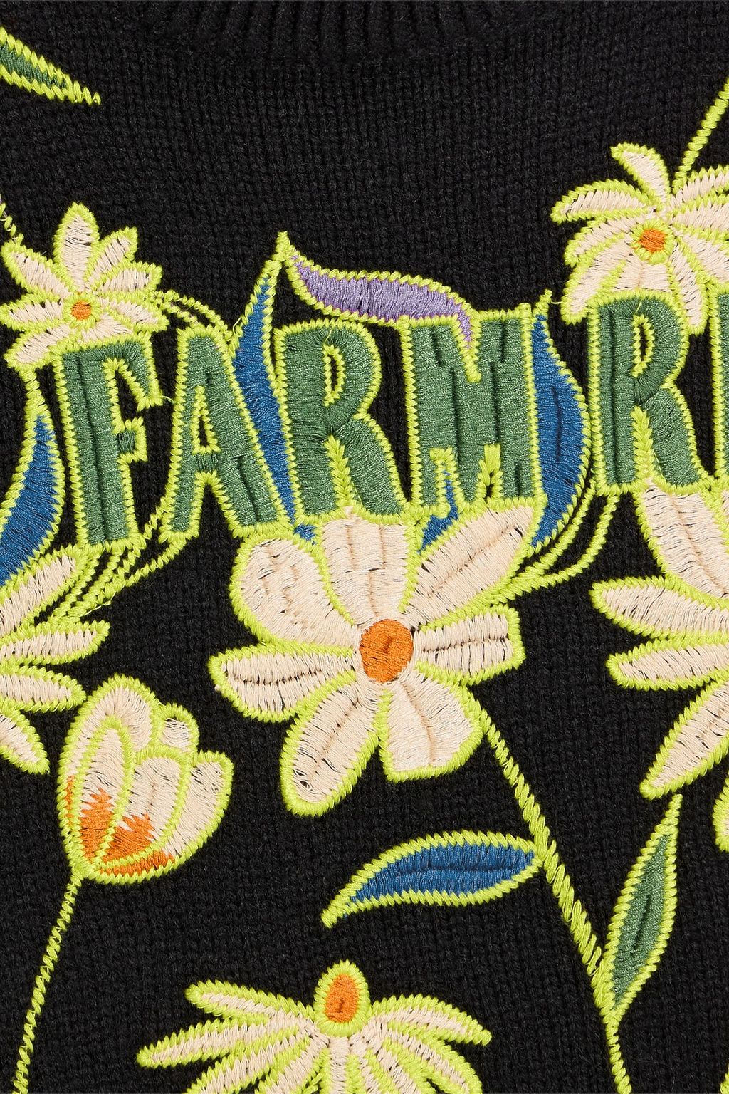 FARM RIO Embroidered knitted sweater