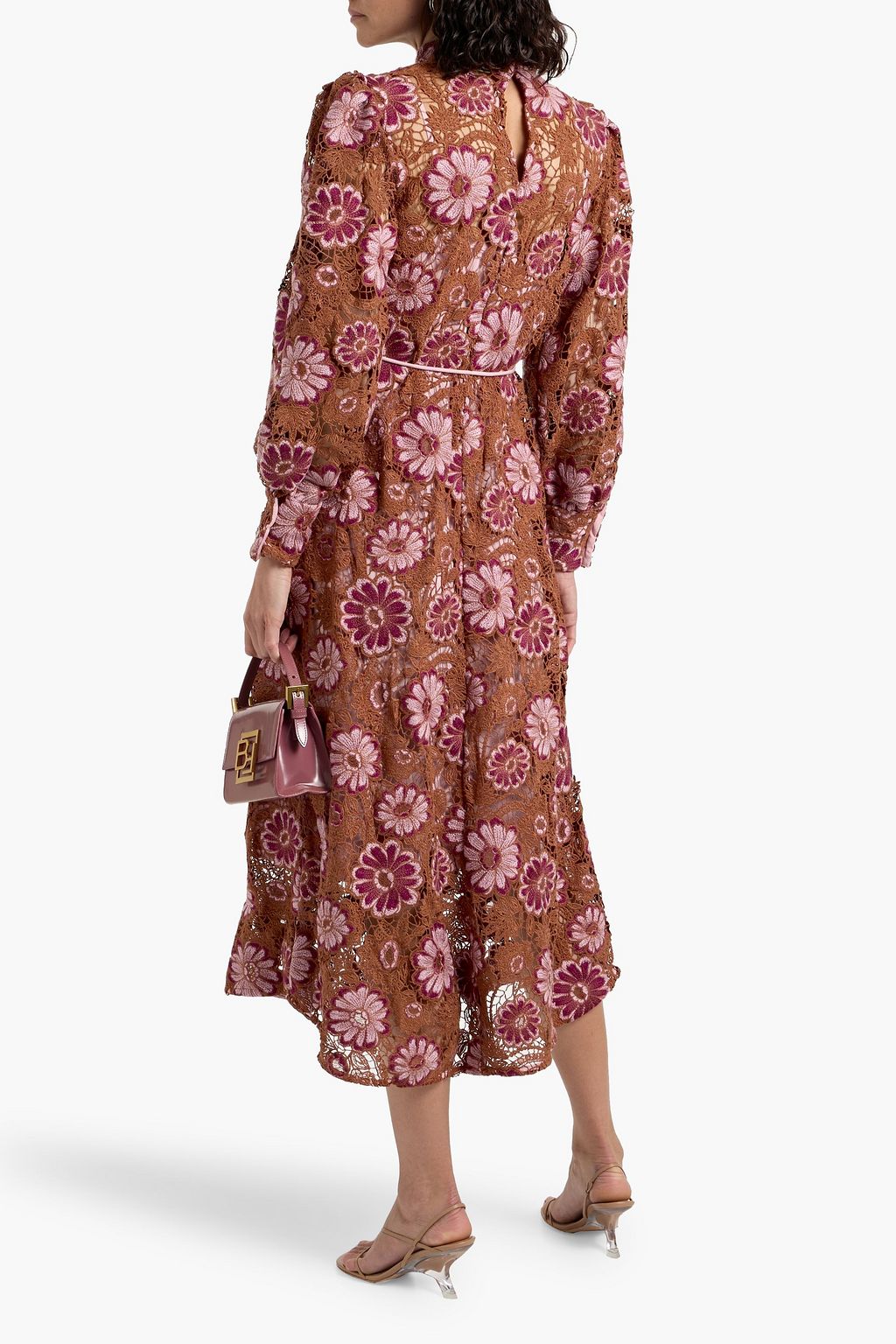 FARM RIO Crochet midi dress