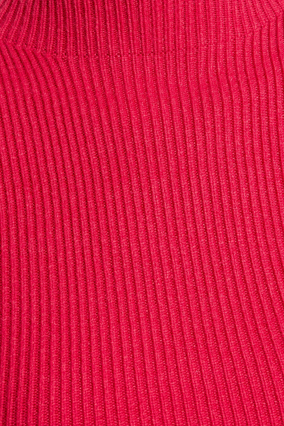 Farm Rio Ribbed-knit Turtleneck Sweater In Red