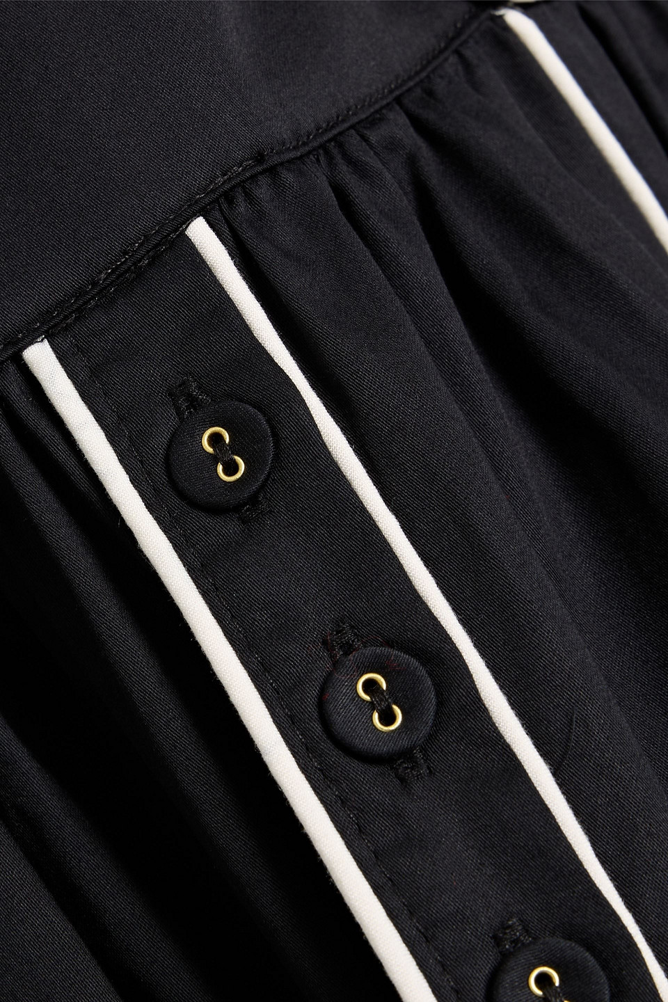 Farm Rio Tie Belt Shirtdress In Black