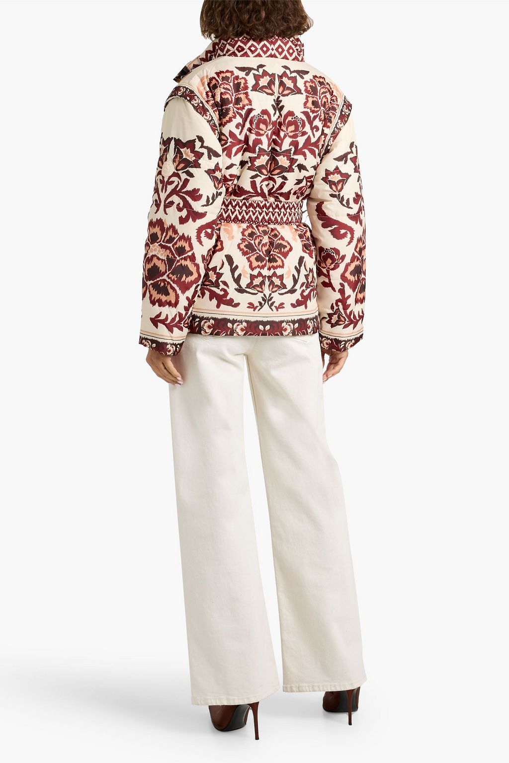 FARM RIO Reversible quilted printed shell jacket