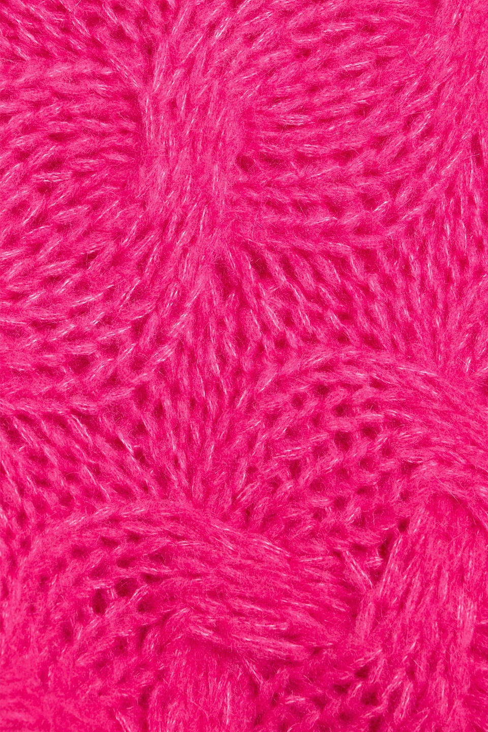 Farm Rio Cable Crewneck Sweater In Pink