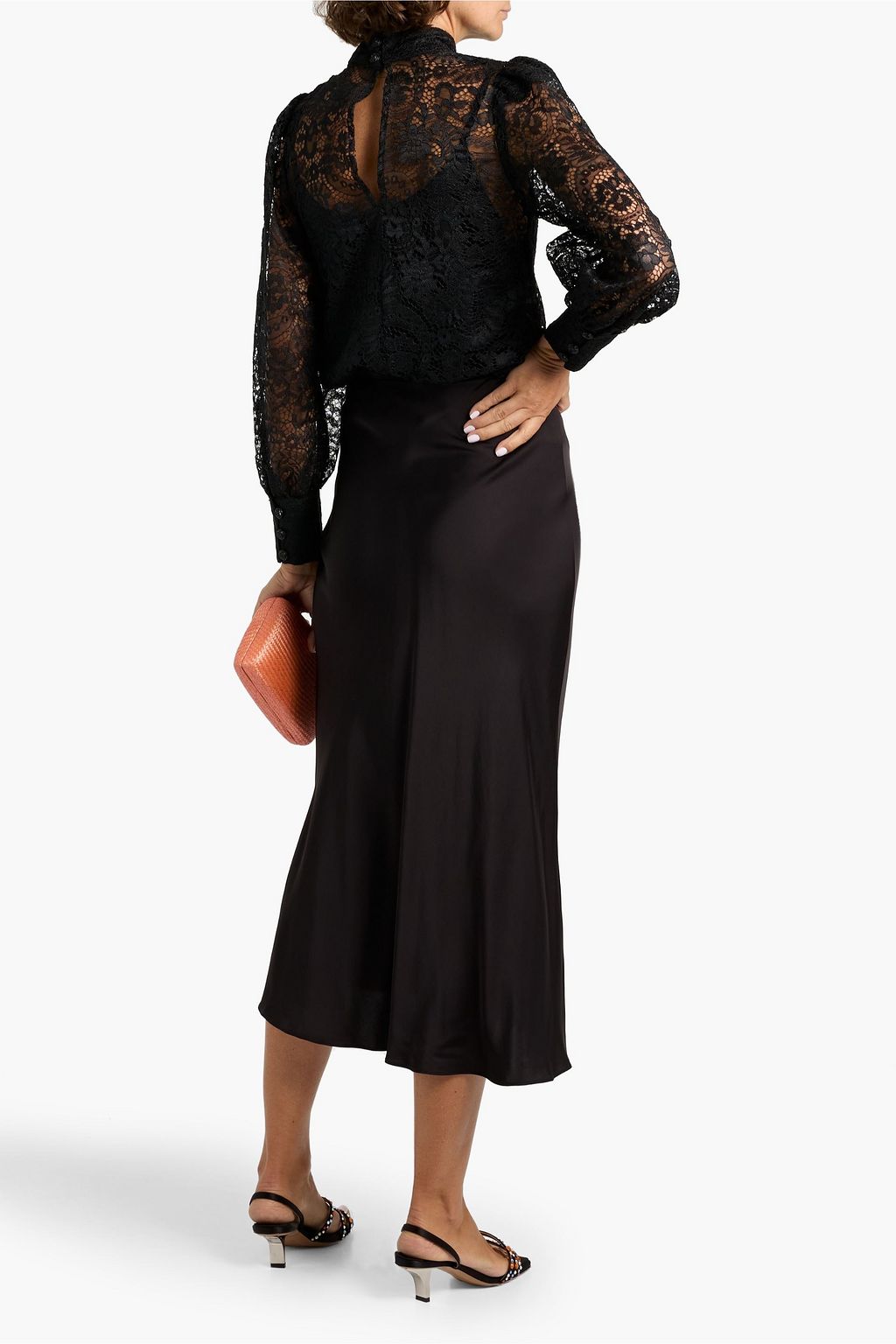 FARM RIO Corded lace blouse