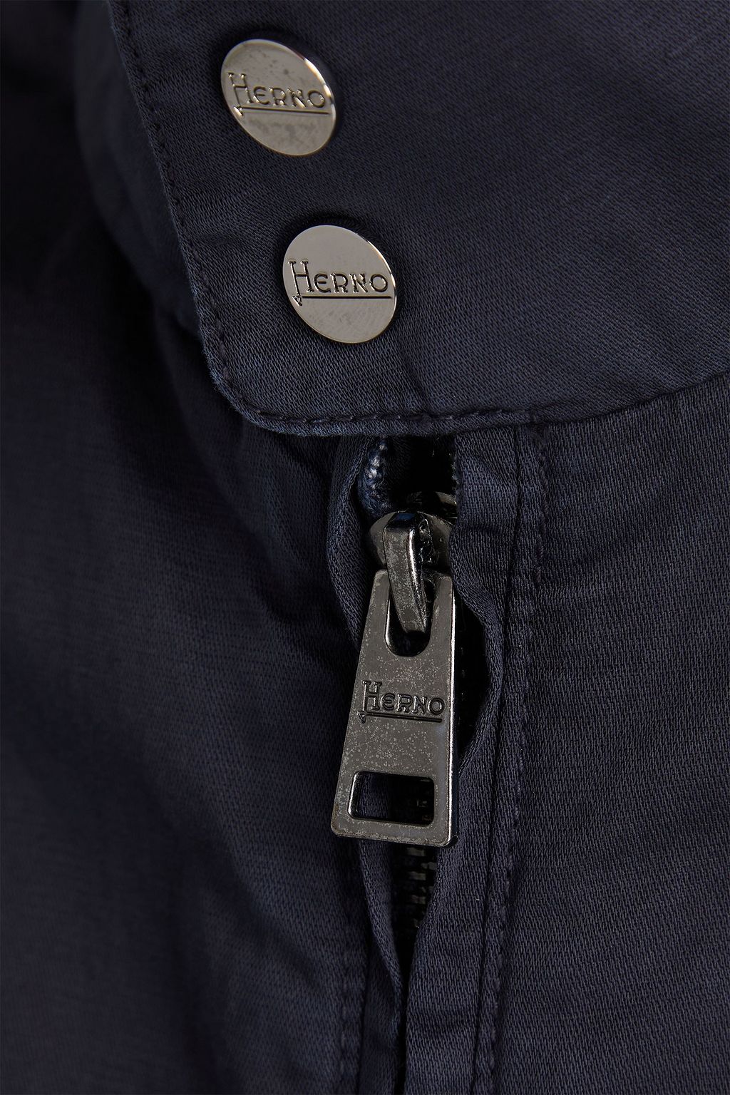 HERNO Cotton and linen-blend bomber jacket