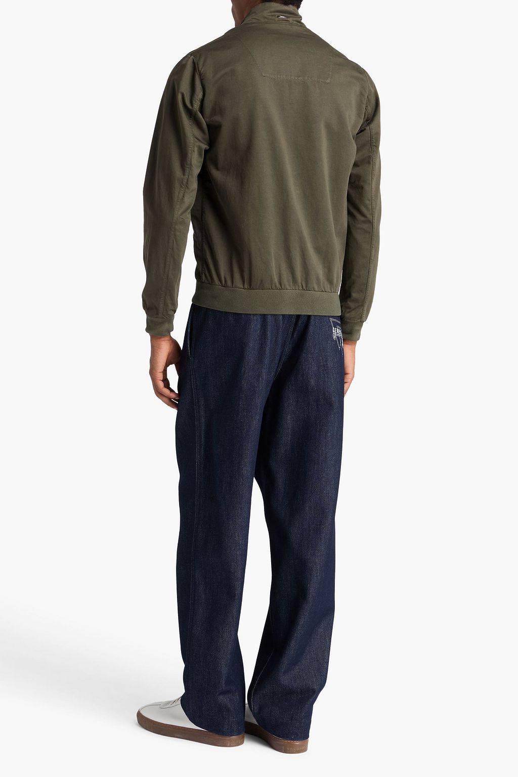 HERNO Cotton and linen-blend bomber jacket