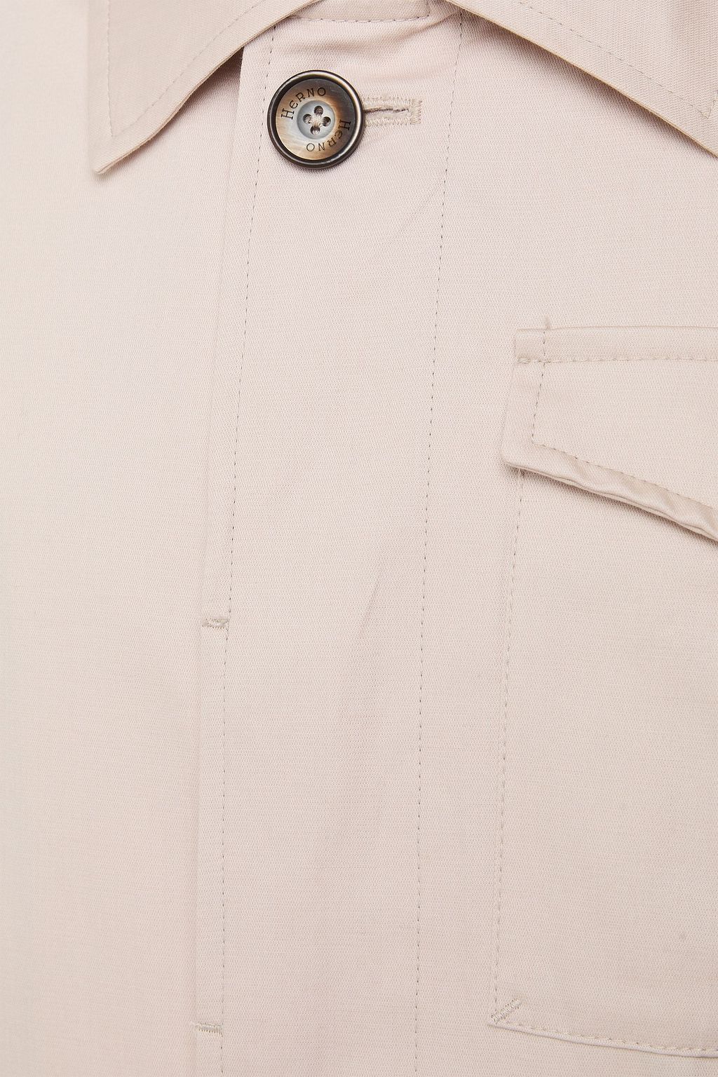 HERNO Cotton and linen-blend field jacket