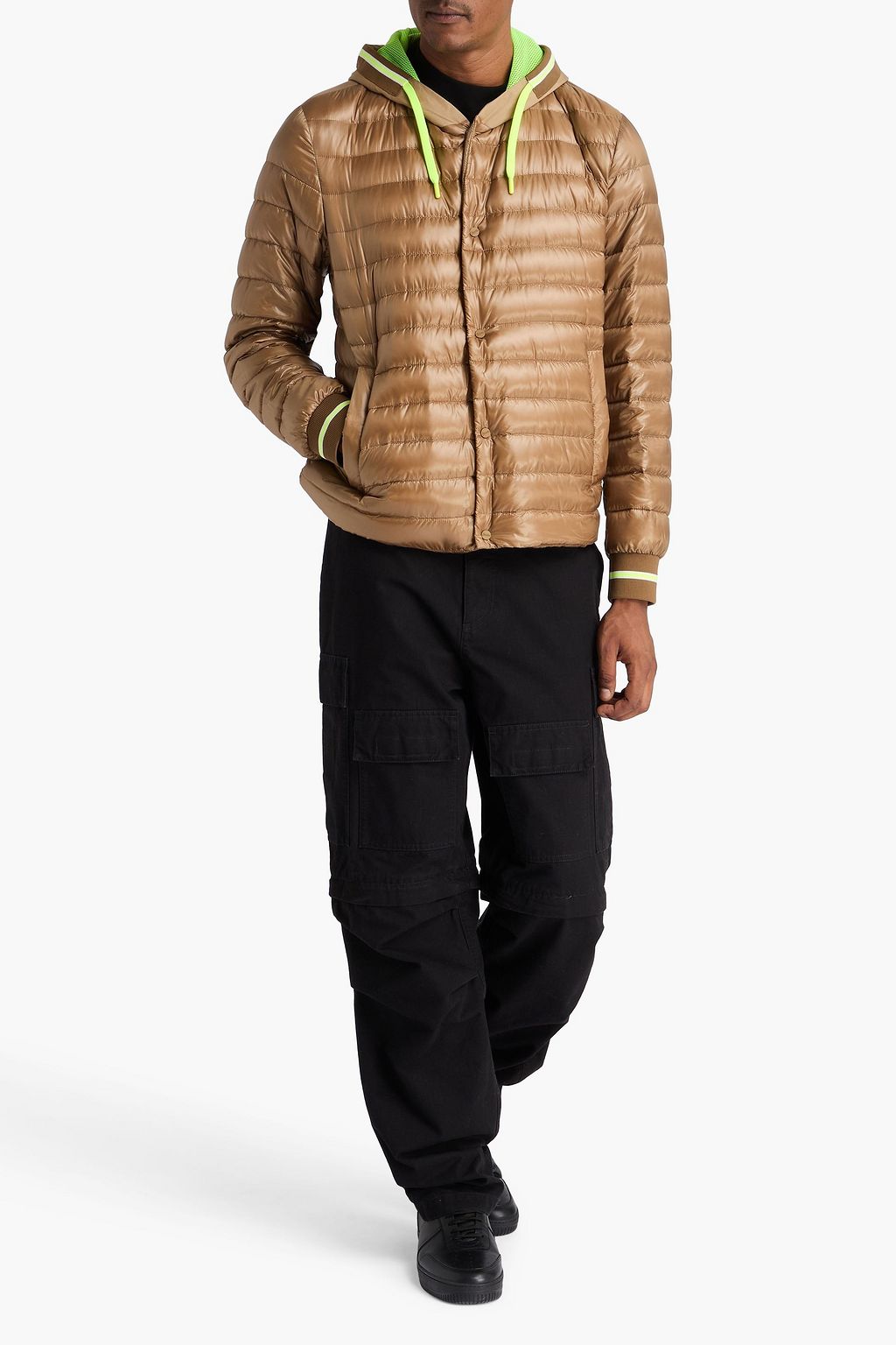 HERNO جاكيت بغطاء رأس من قماش عازل مبطّن