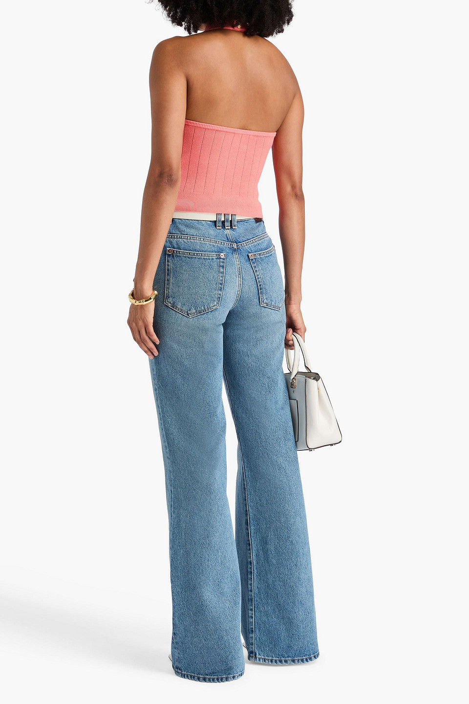  Balmain - Hoch Sitzende Schlagjeans - Blau - Fr 34 