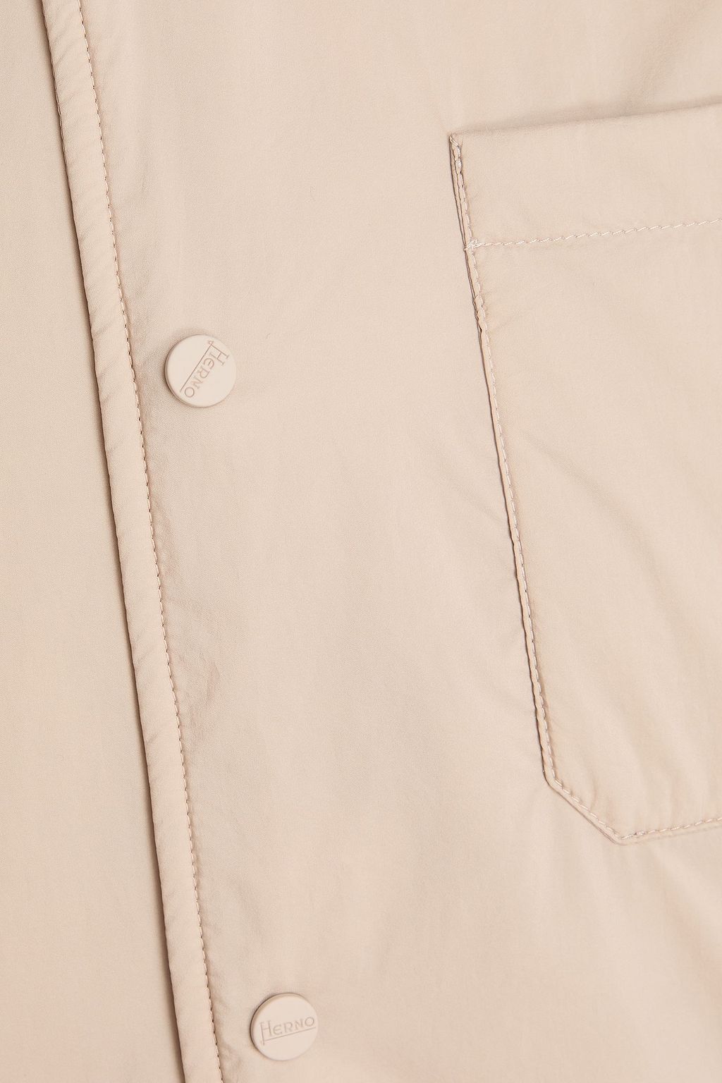 HERNO Cotton-paneled shell jacket
