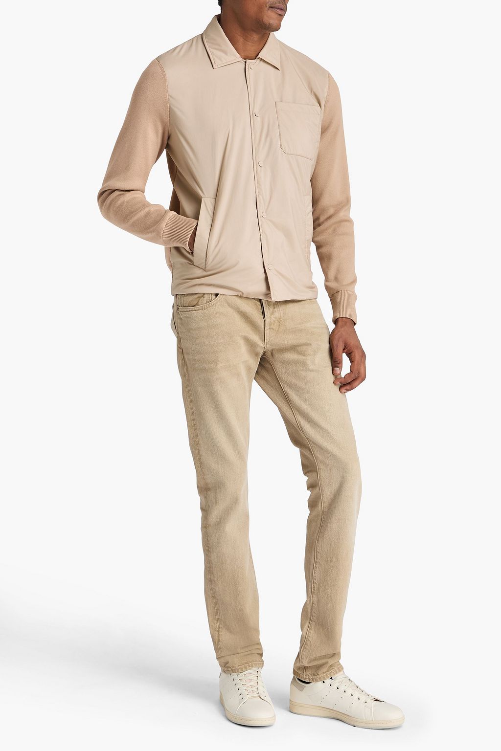 HERNO Cotton-paneled shell jacket