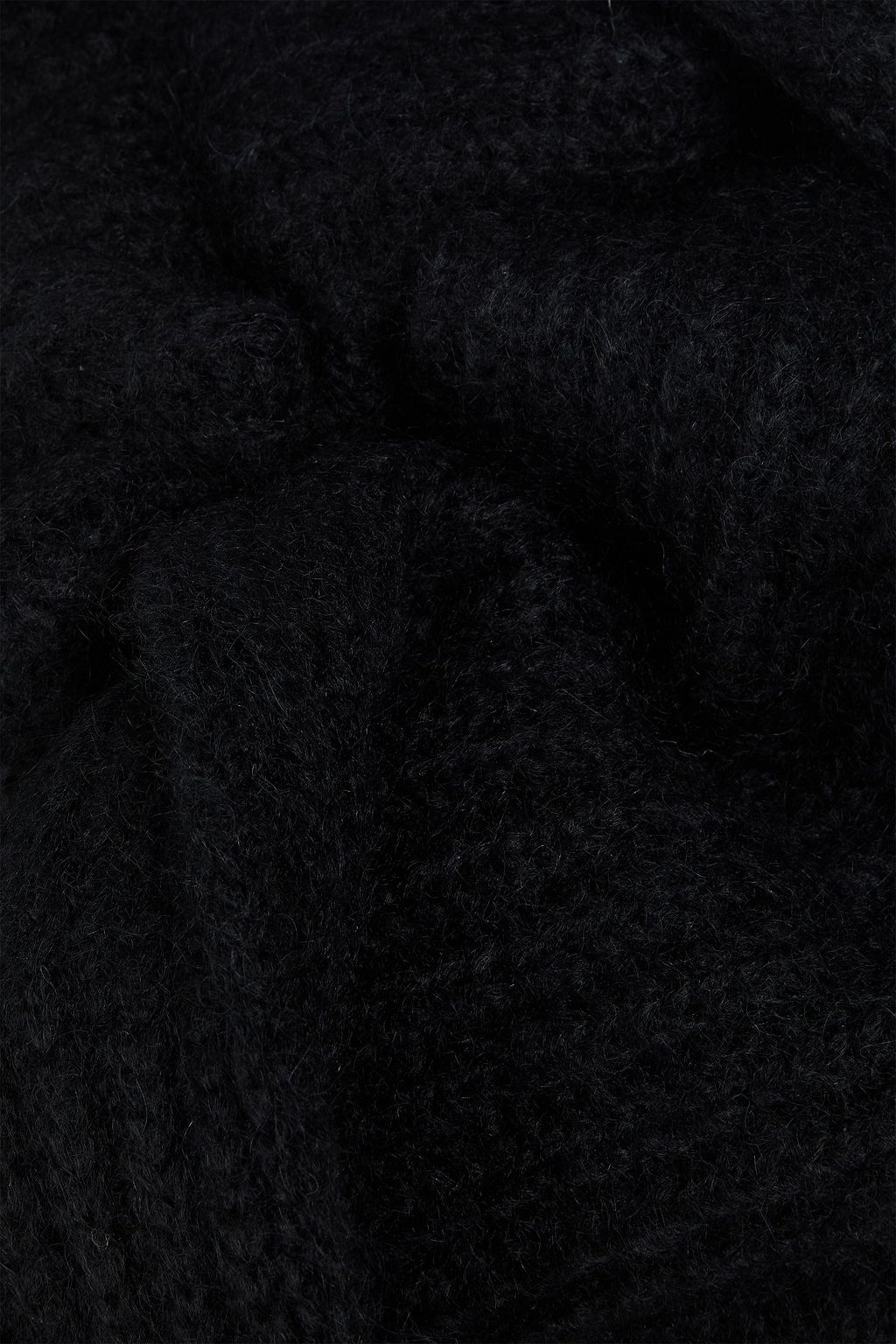 JIL SANDER Ribbed mohair and wool-blend scarf