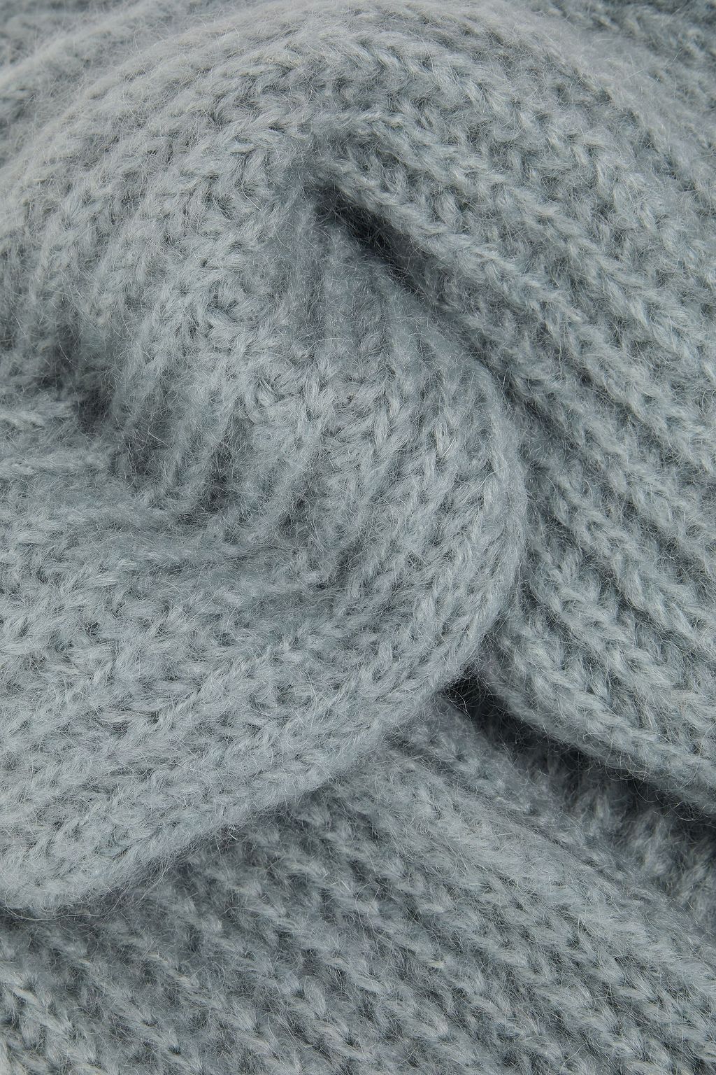 JIL SANDER Ribbed mohair and wool-blend scarf