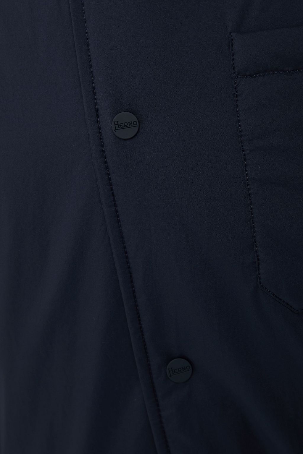 HERNO Cotton-paneled shell jacket