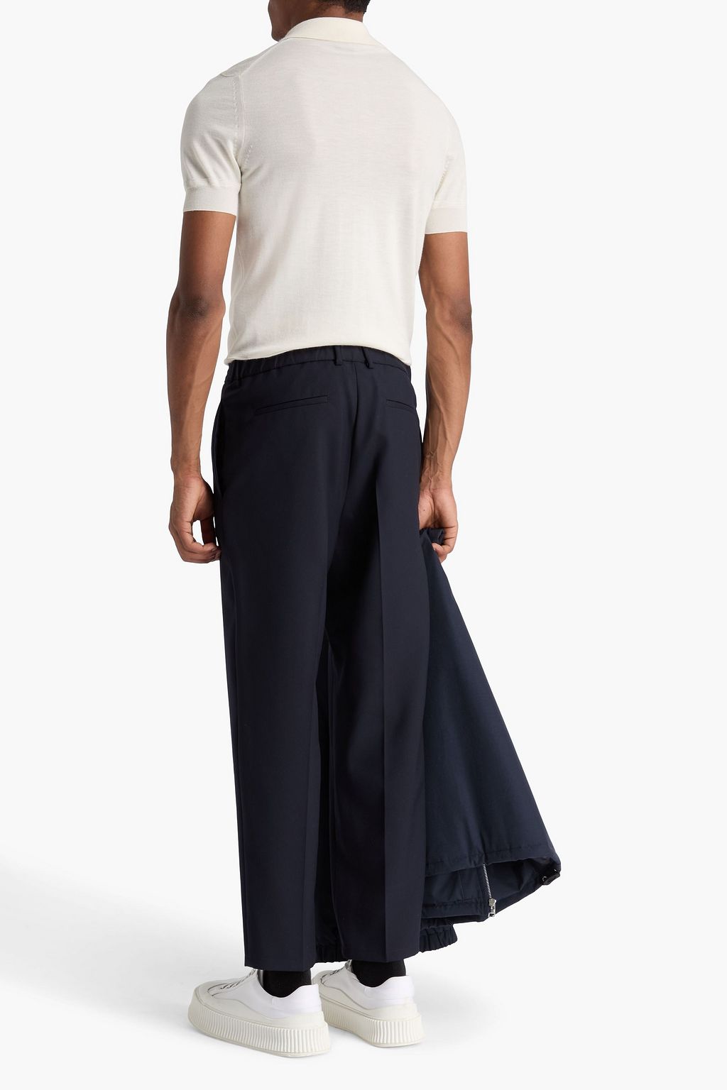 JIL SANDER Wool-twill pants