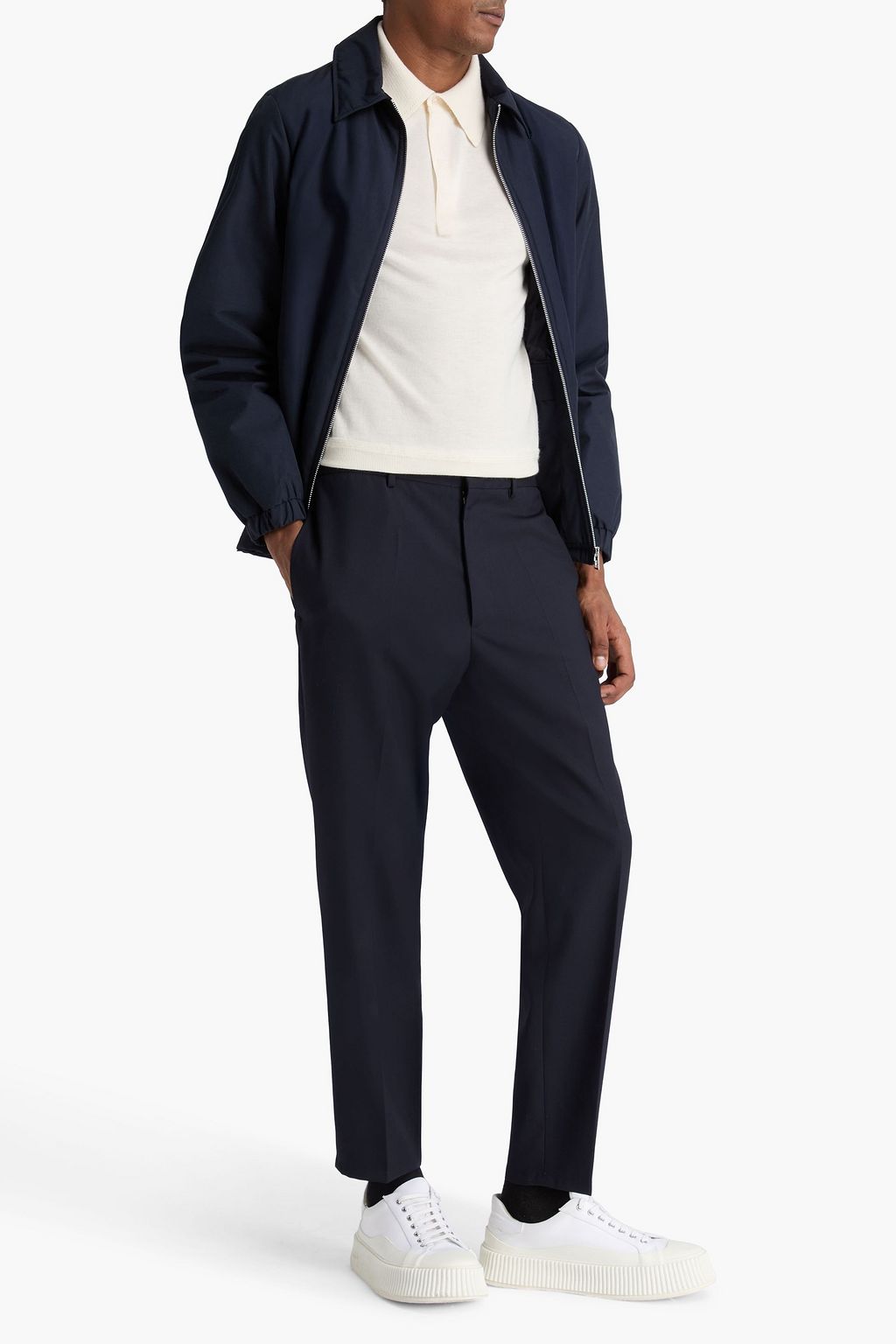 JIL SANDER Wool-twill pants
