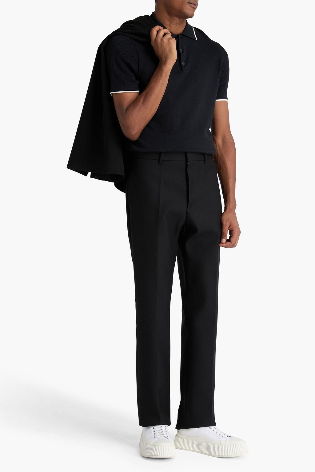 JIL SANDER Wool-twill pants