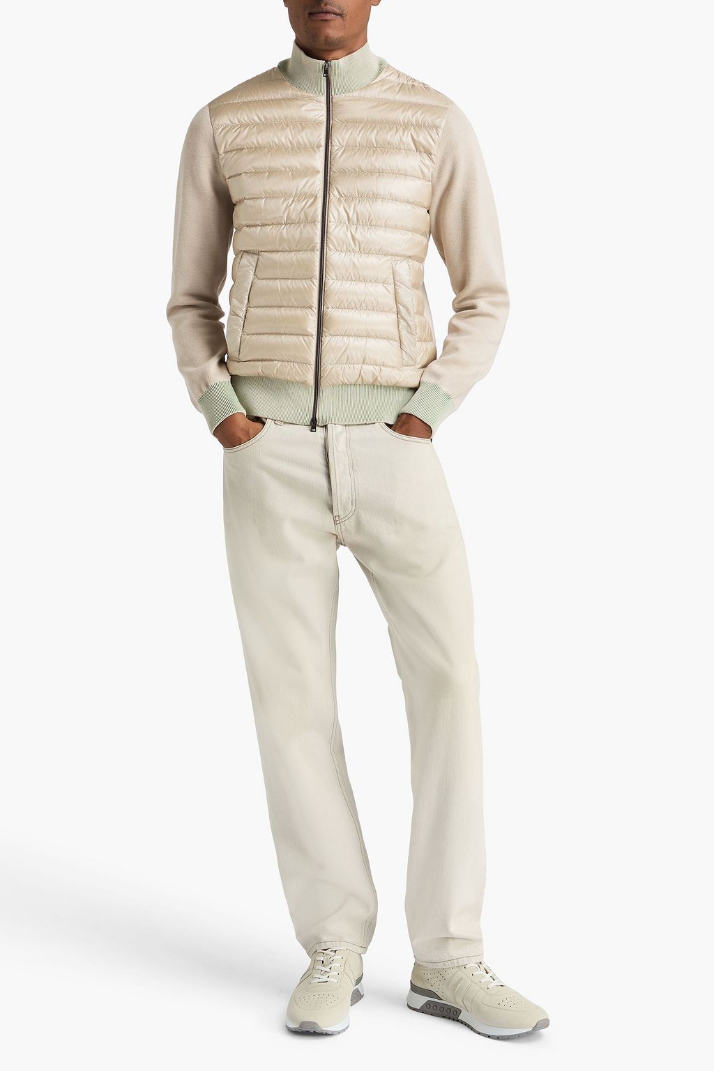 HERNO Quilted stretch-shell bomber jacket