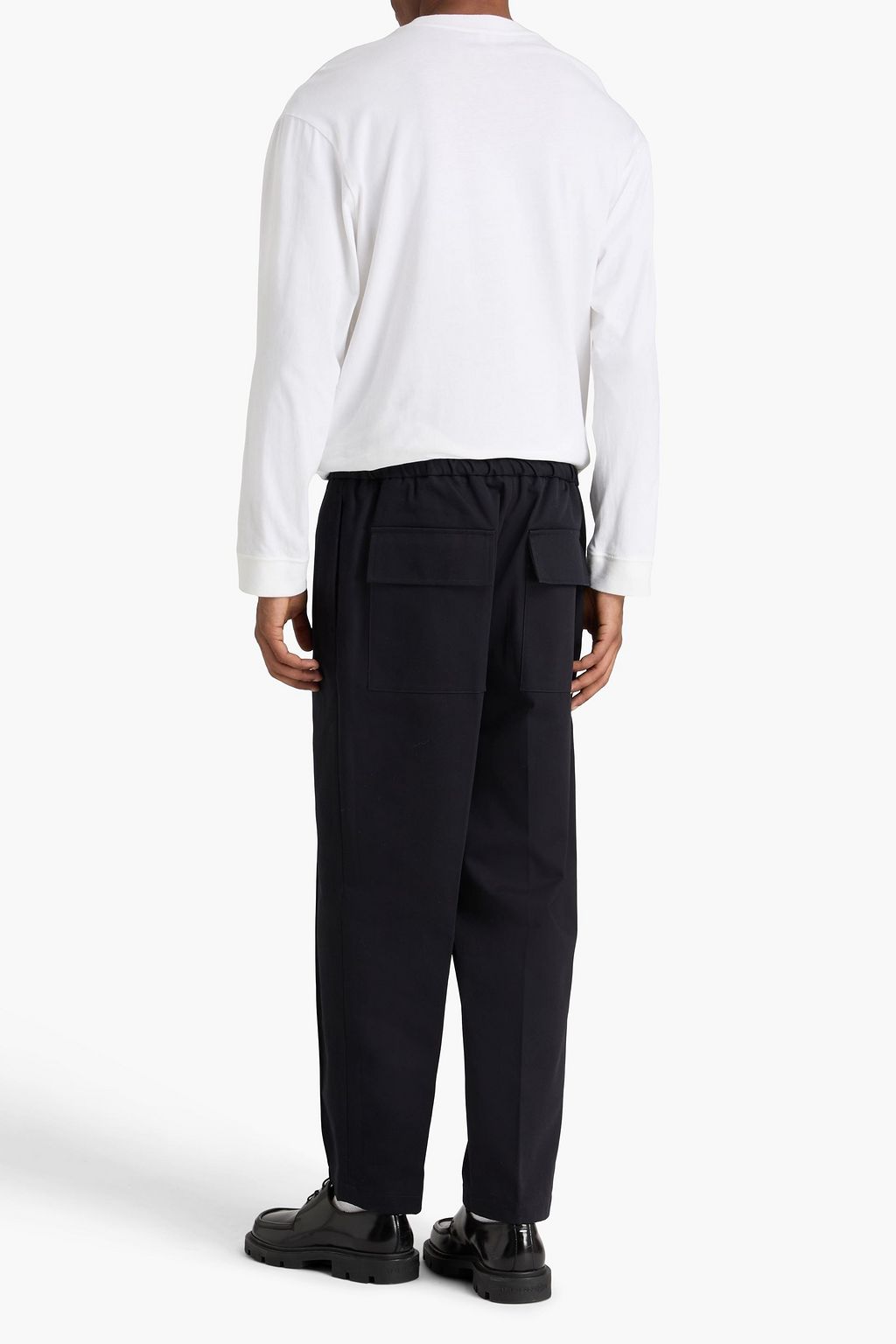 JIL SANDER Cotton-twill pants