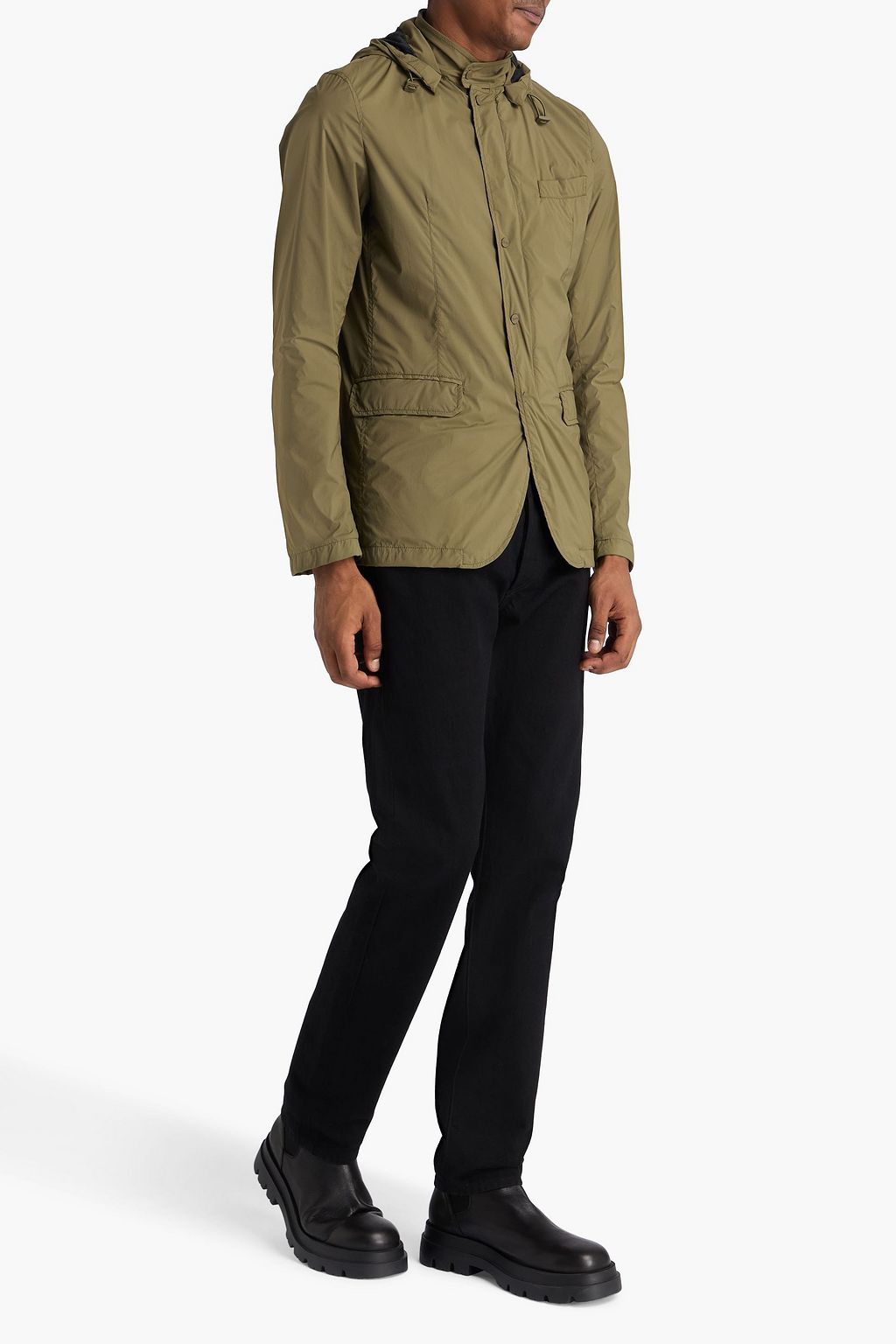 HERNO Shell hooded jacket