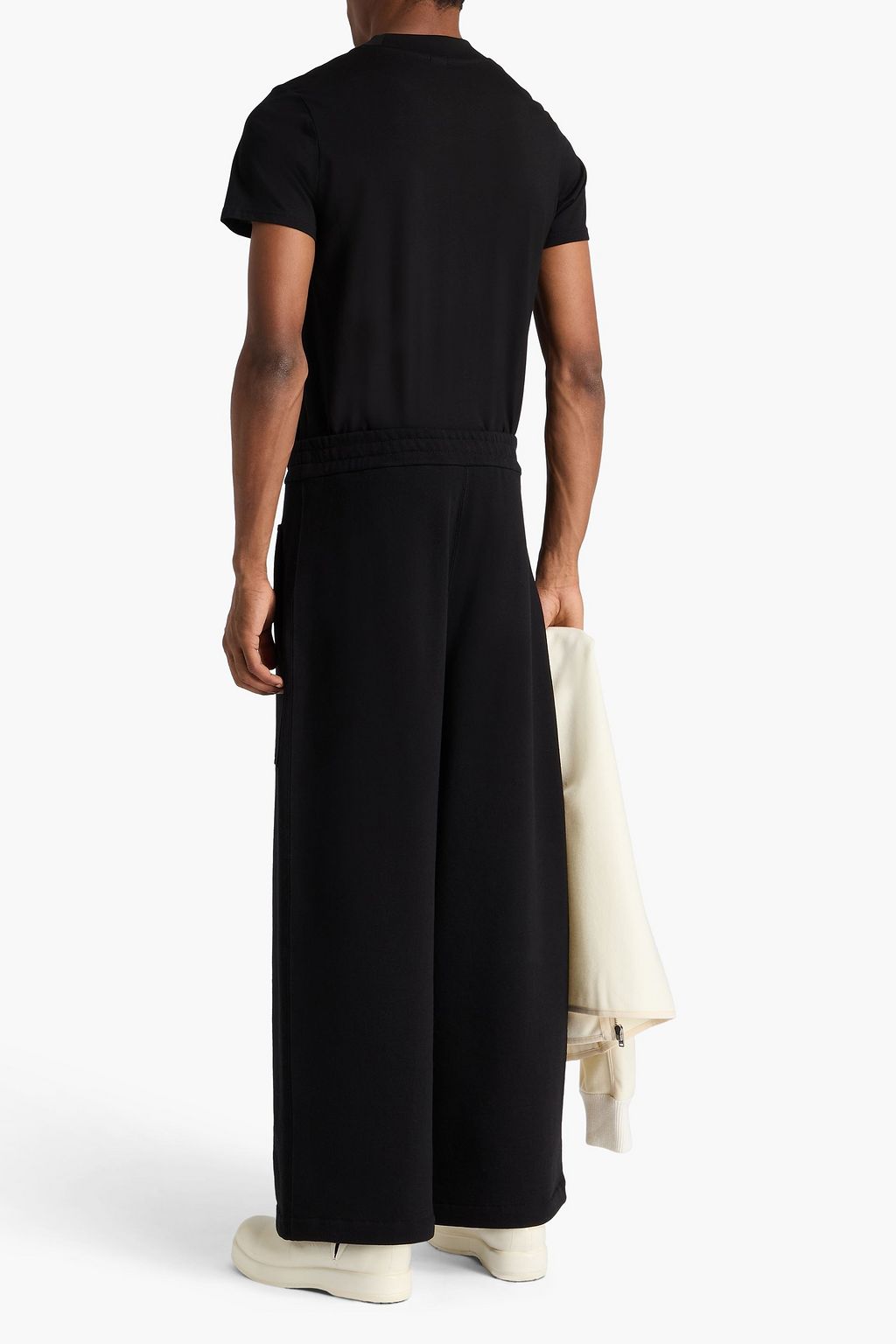 JIL SANDER Cotton-blend fleece sweatpants